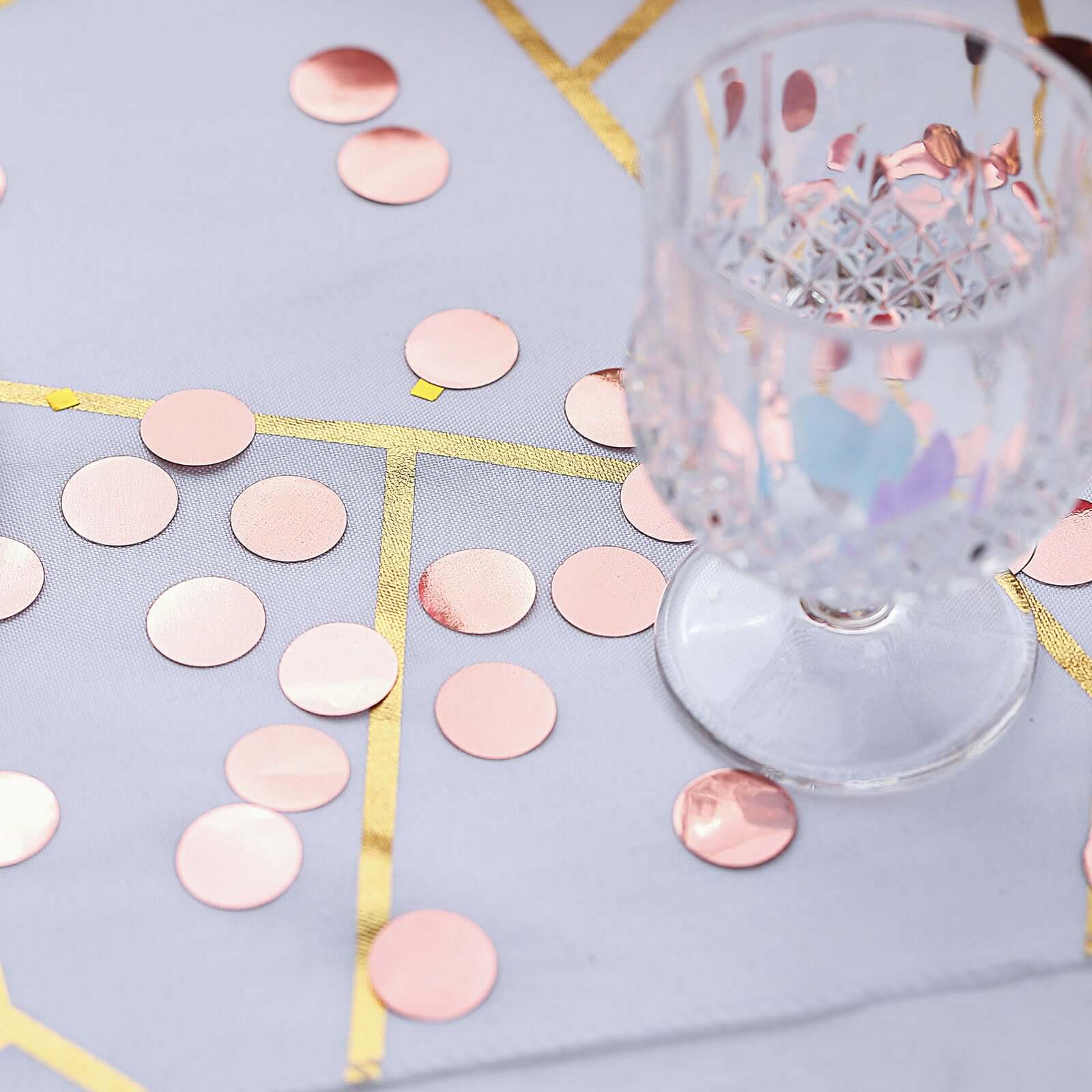 Metallic Round Party Confetti 18G Bag Rose Gold Foil - Balloon Table Confetti Glitter Dots for Festive Weddings Baby Bridal Showers & Events - Image 7
