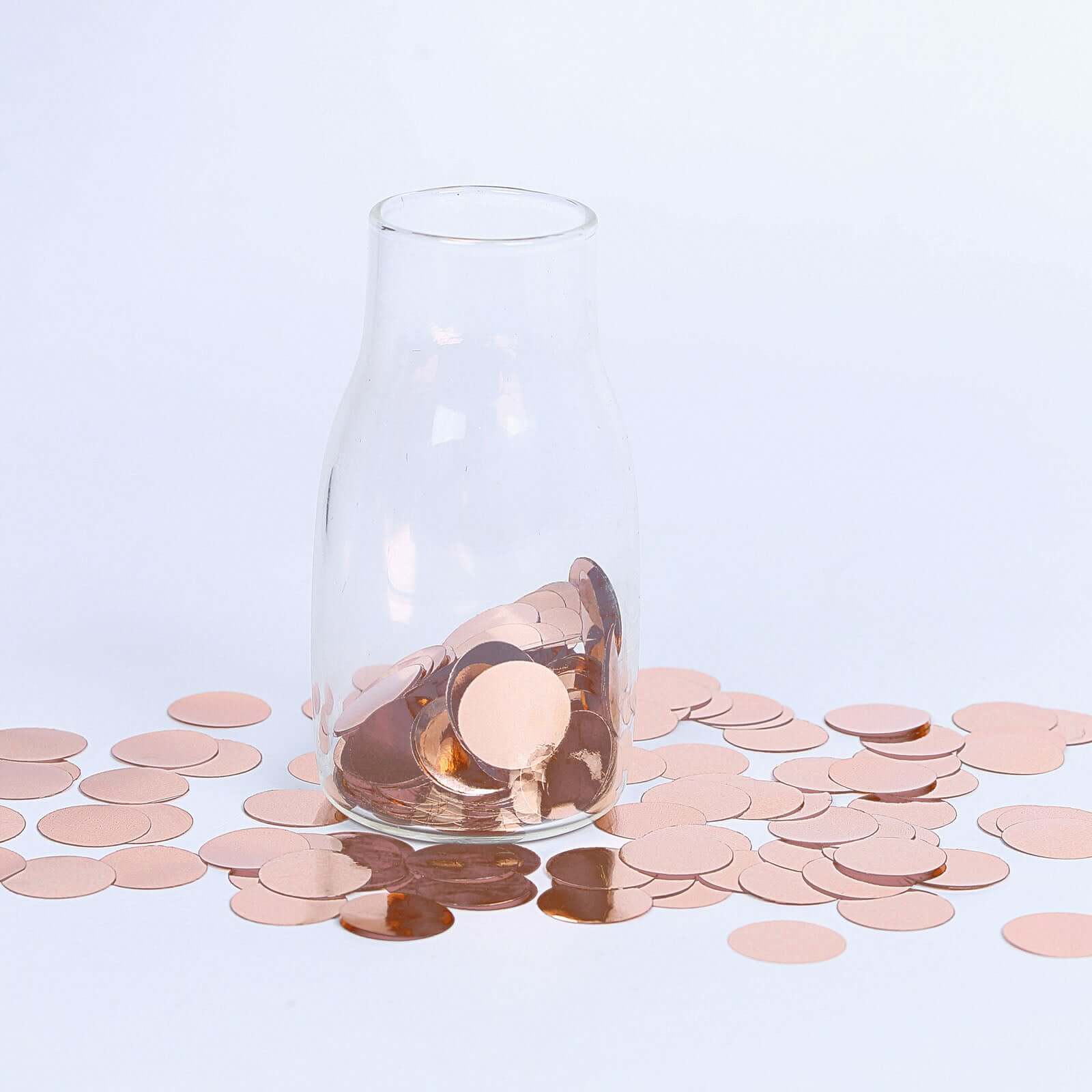 Metallic Round Party Confetti 18G Bag Rose Gold Foil - Balloon Table Confetti Glitter Dots for Festive Weddings Baby Bridal Showers & Events - Image 8
