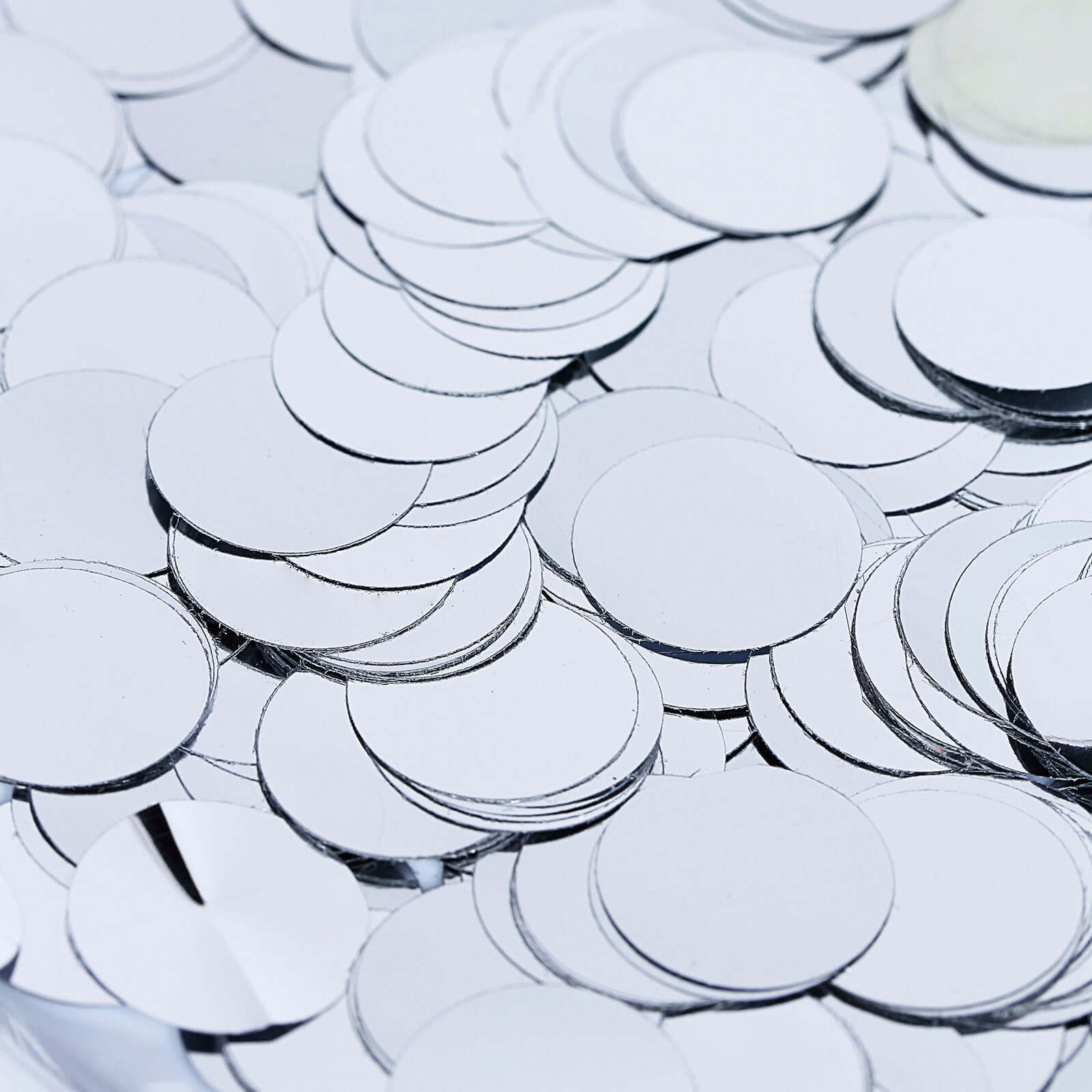Metallic Round Party Confetti 18G Bag Silver Foil - Balloon Table Confetti Glitter Dots for Festive Weddings Baby Bridal Showers & Events - Image 8
