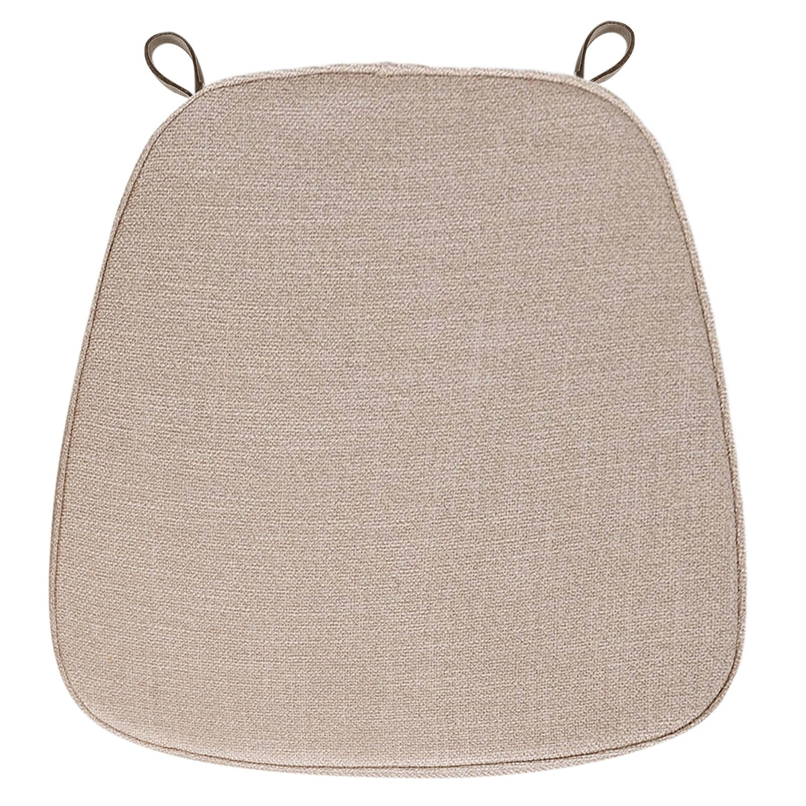 Natural Burlap Chiavari Chair Pad with Soft Cushion and Ties 2" Thick - Removable Cover for Rustic Events - Image 6