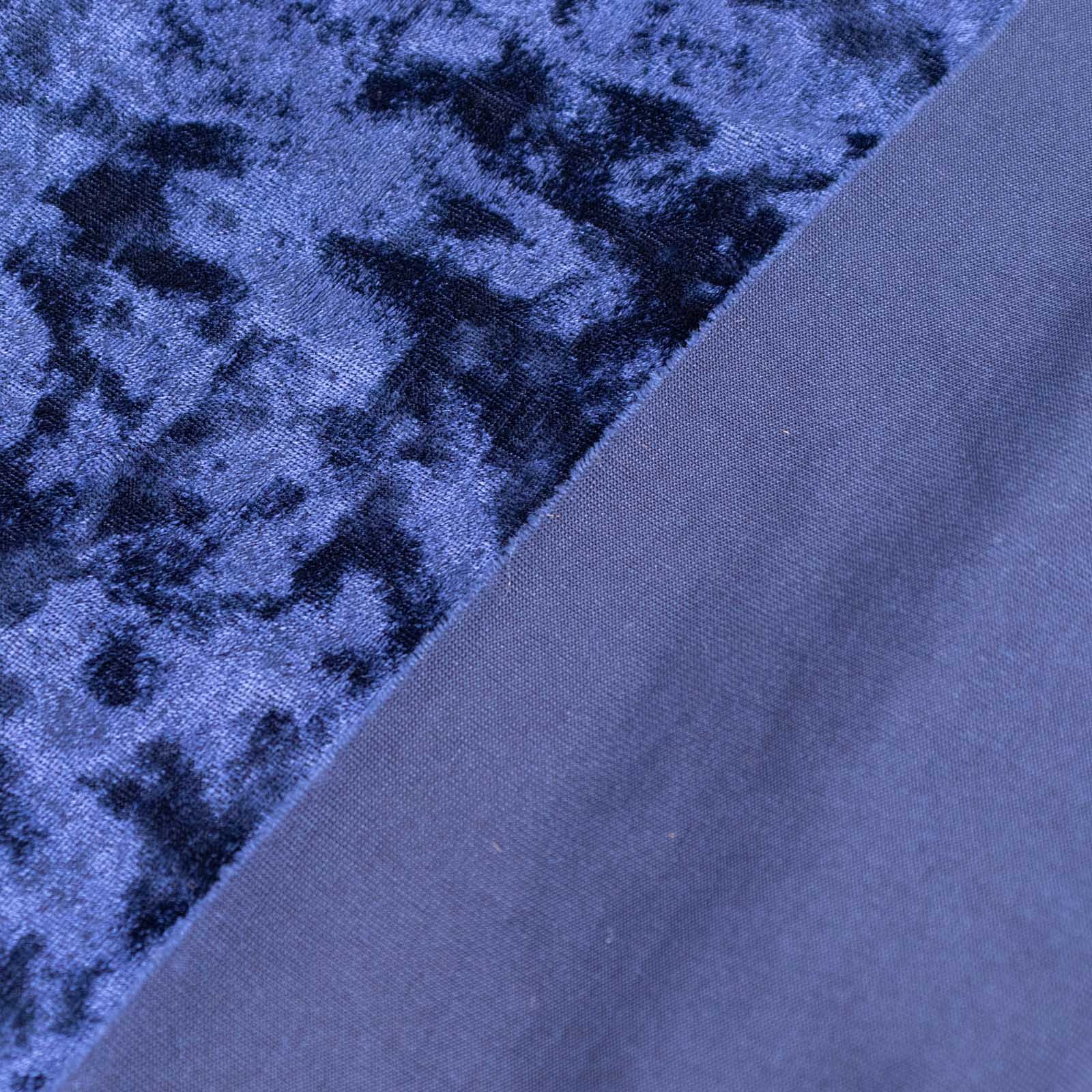 Navy Blue Crushed Velvet Fabric Bolt, DIY Craft Fabric Roll - 65"x5 Yards - Image 7