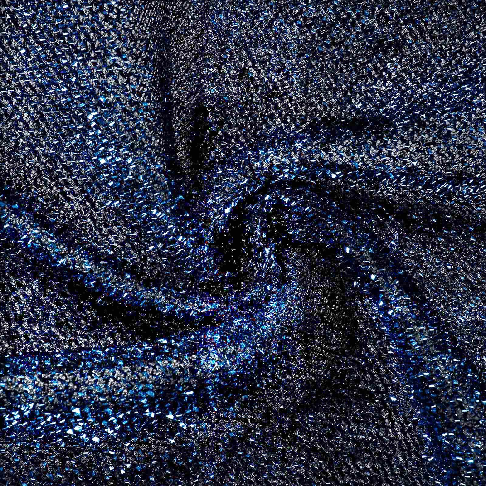 Navy Blue Metallic Shimmer Tinsel Backdrop Drape Curtain, Event Background Divider Panel - 20ftx10ft - Image 8