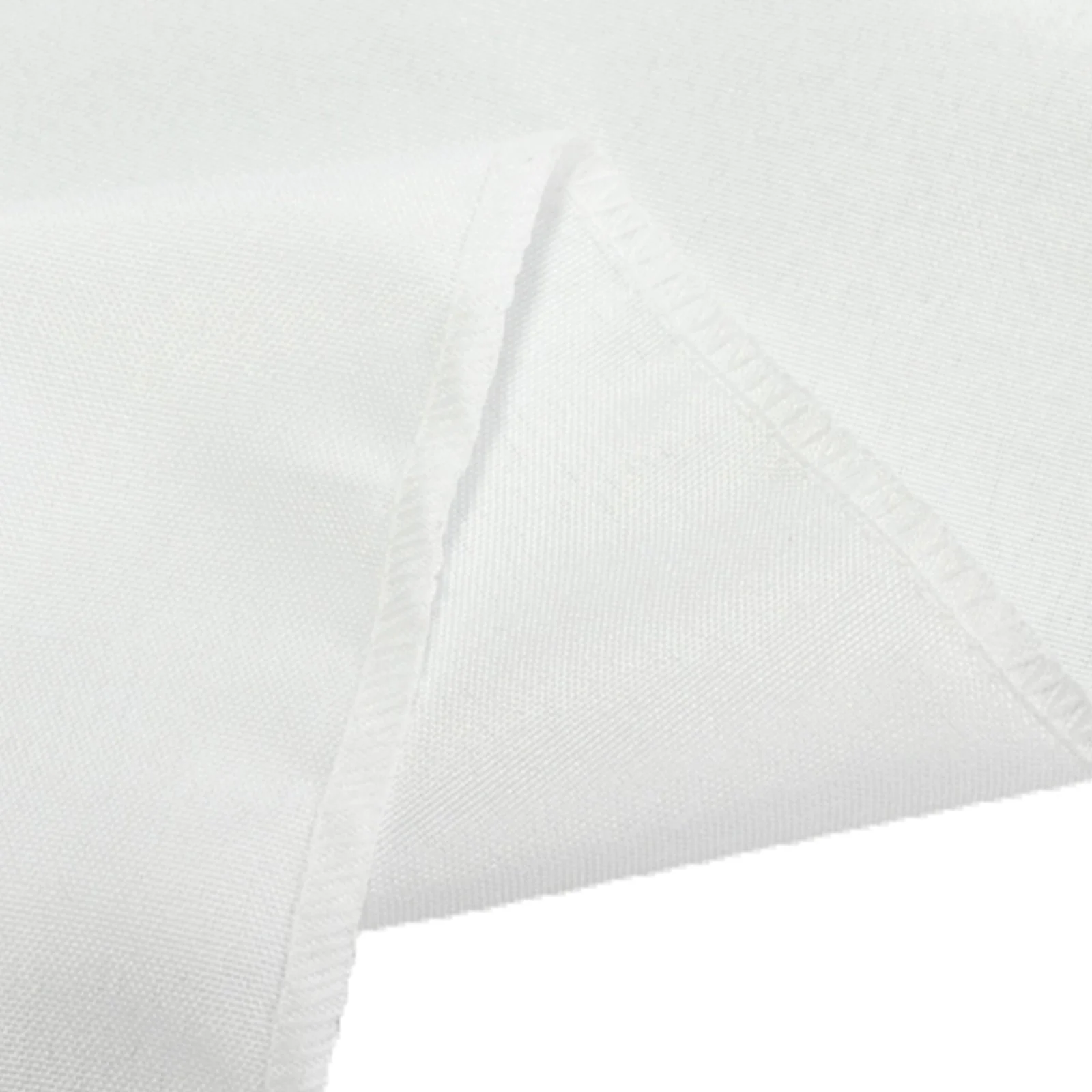 Open Back Fitted Polyester Rectangle Tablecloth 72"x30" White - Ideal for Trade Shows and Displays - Image 8