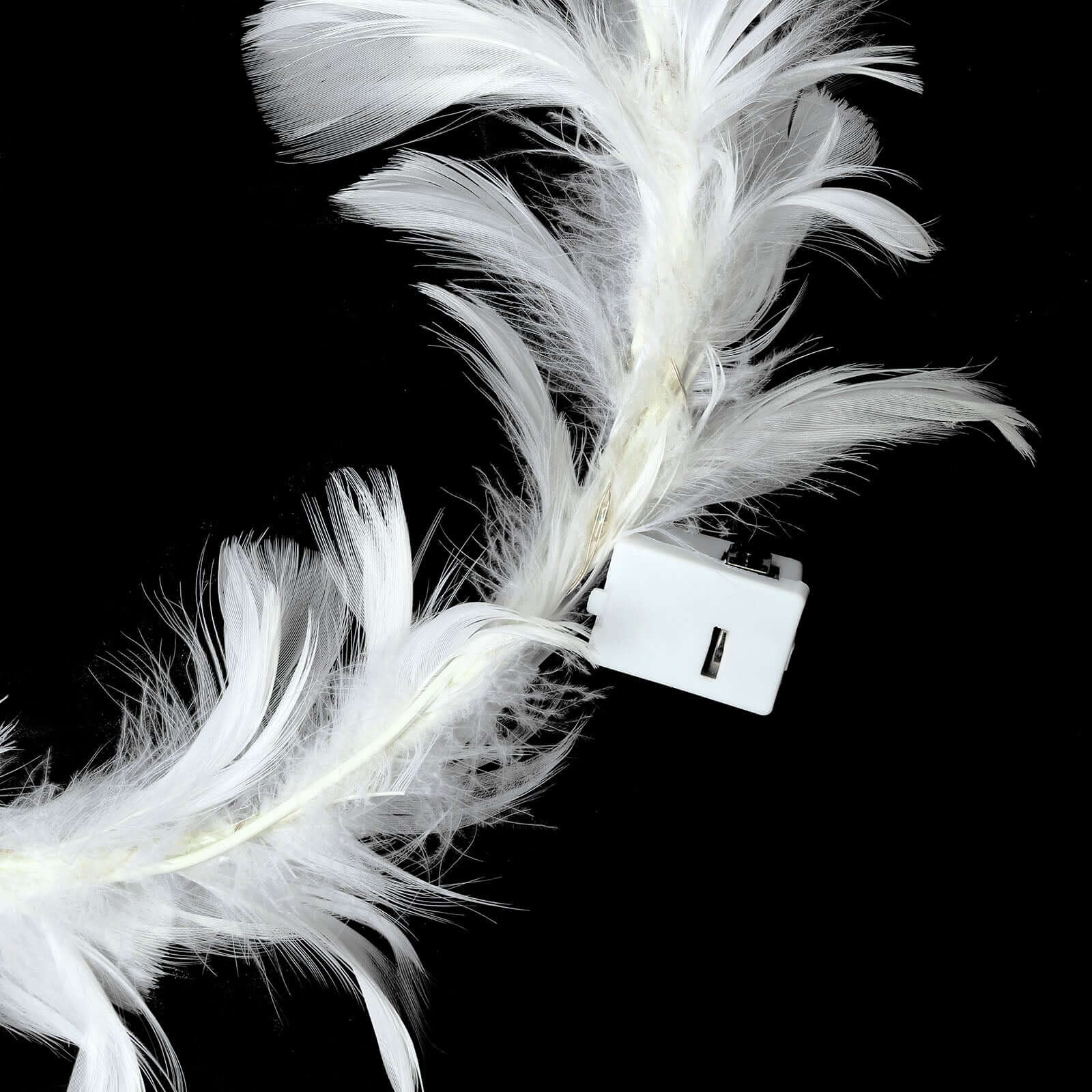 Ostrich Feather Cake Topper 35" with LED Light Up Design - Real Feather Wedding Cake Decor - Image 12