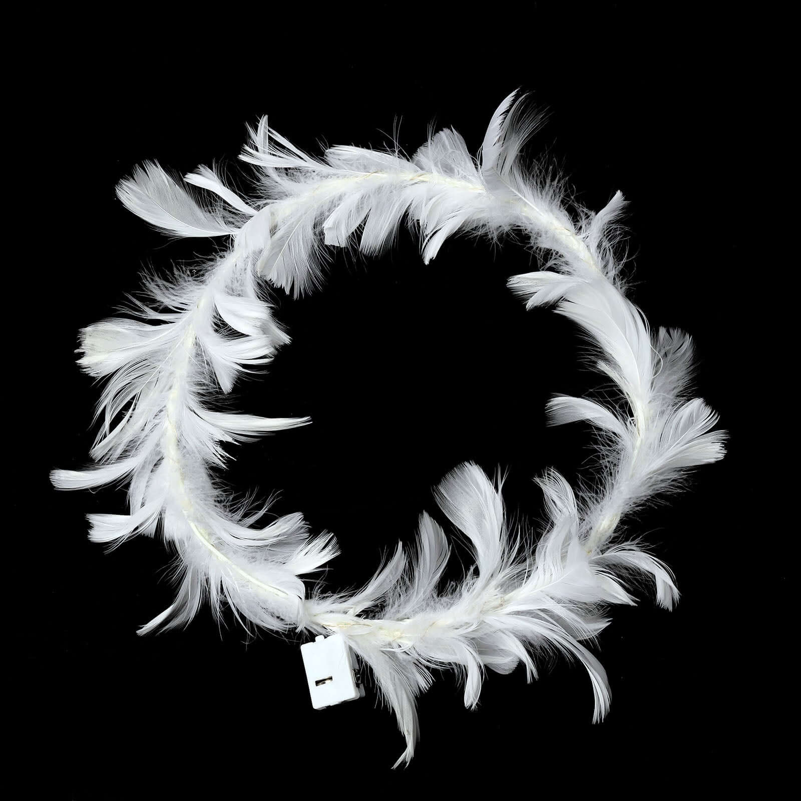 Ostrich Feather Cake Topper 35" with LED Light Up Design - Real Feather Wedding Cake Decor - Image 7