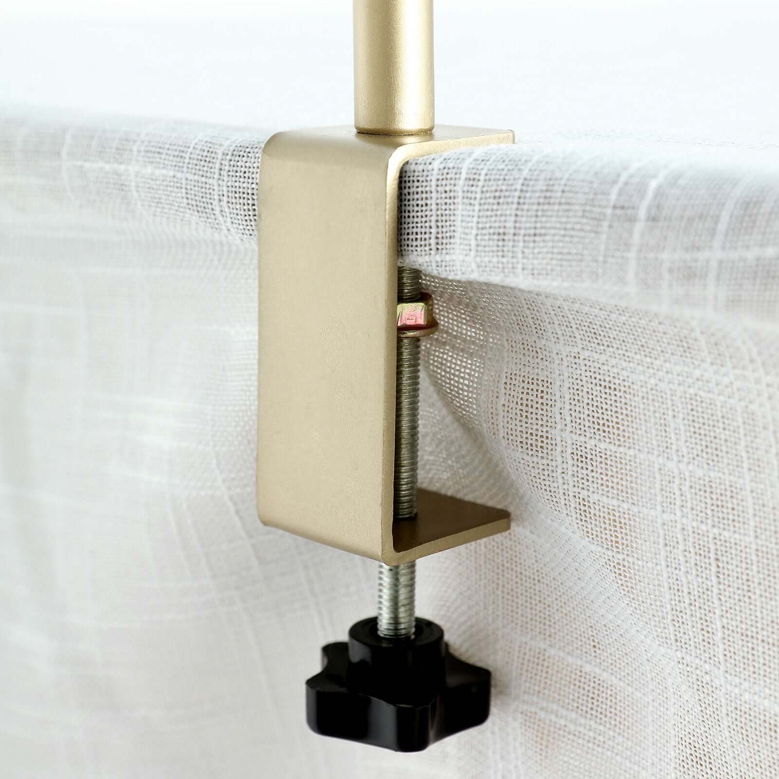 Over The Table Rod Stand 42" in Metal Gold with Clamps - Image 6