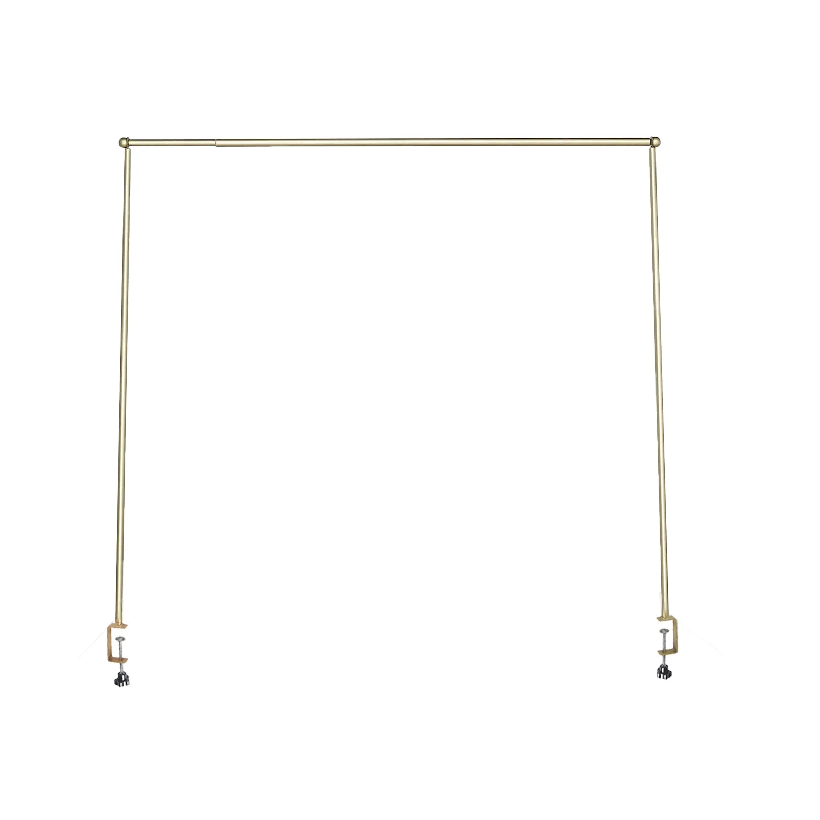 Over The Table Rod Stand 42" in Metal Gold with Clamps - Image 8