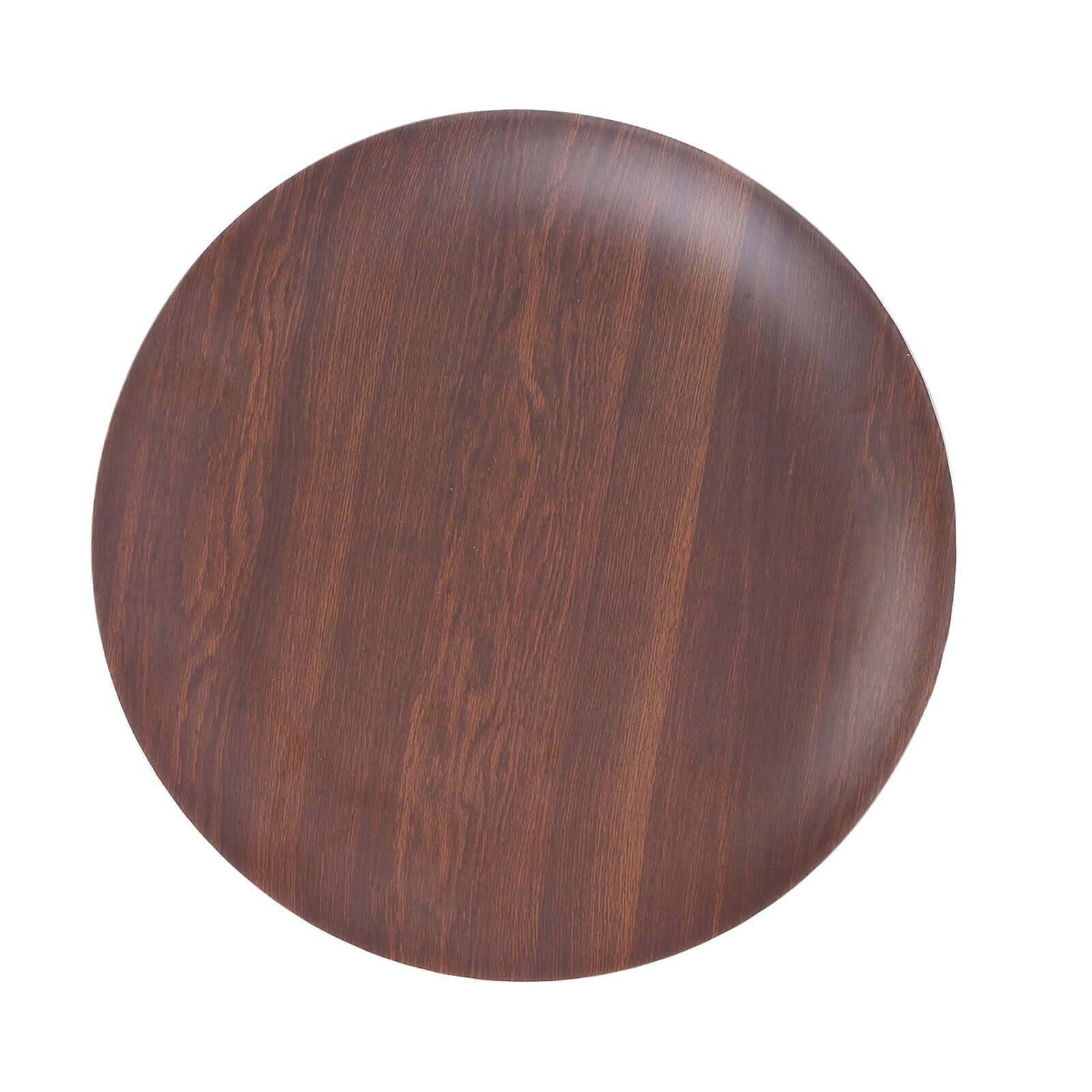 Pack of 6 Melamine Round Dinner Plates 10" Brown Wood Grain Print - Shatterproof Disposable Party Plates for Rustic Farmhouse-Inspired Events - Image 7