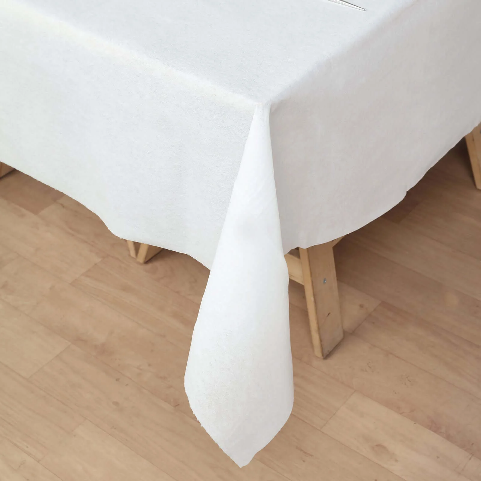 Paper Airlaid Tablecloth 70"x70" Square White - Soft Linen-Feel Disposable Cover - Image 8