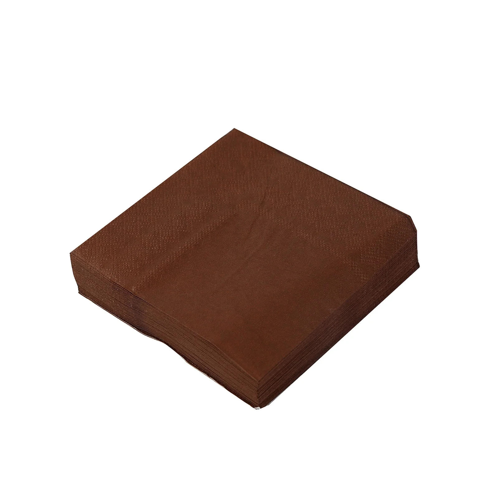 50-Pack Paper Beverage Napkins 2 Ply Cinnamon Brown 5"x5" - Soft Disposable Cocktail Napkins 18GSM - Image 8