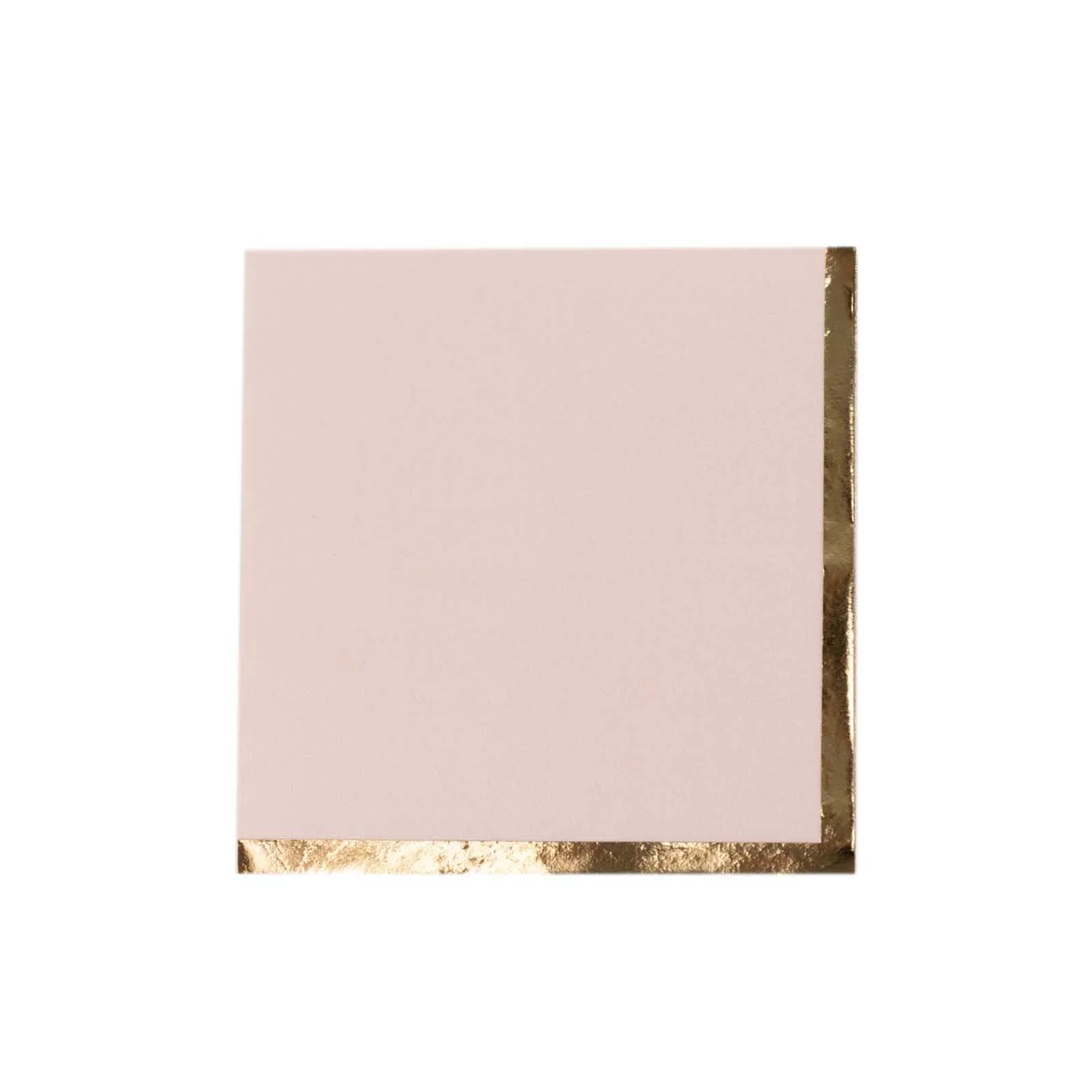50-Pack Paper Beverage Napkins 2 Ply Blush with Gold Foil Edge 5"x5" - Soft Disposable Cocktail Napkins 18GSM - Image 8