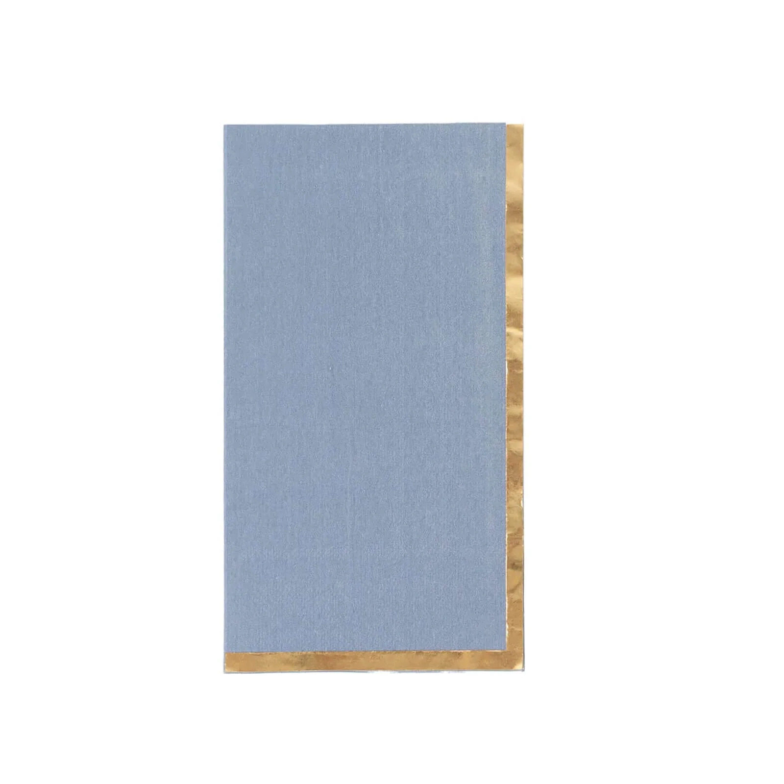 50-Pack Paper Dinner Napkins 2 Ply Dusty Blue with Gold Foil Edge - Soft Disposable Napkins - Image 7
