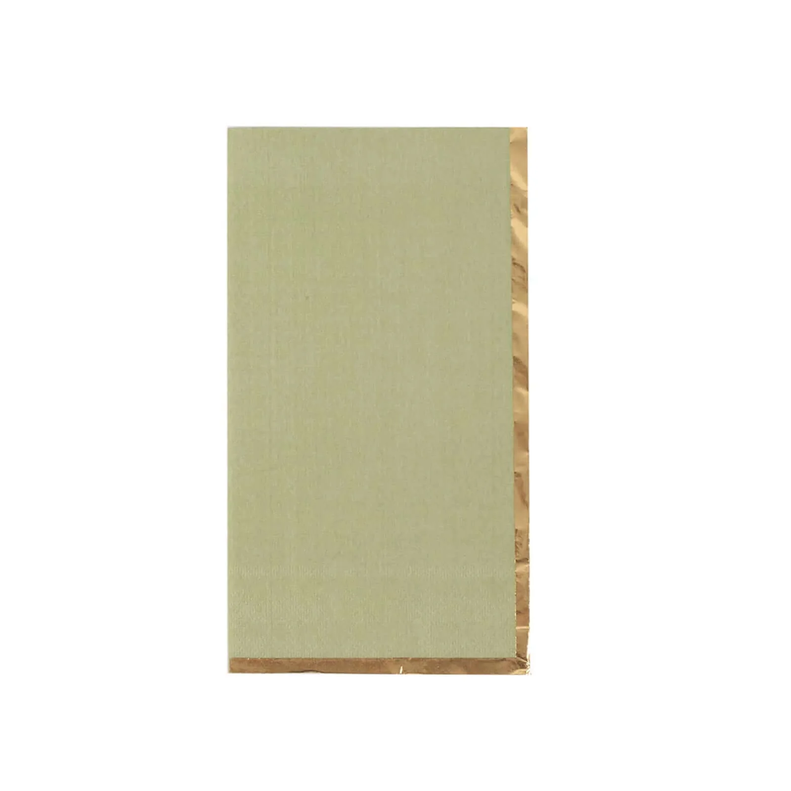50-Pack Paper Dinner Napkins 2 Ply Sage Green with Gold Foil Edge - Soft Disposable Napkins - Image 5