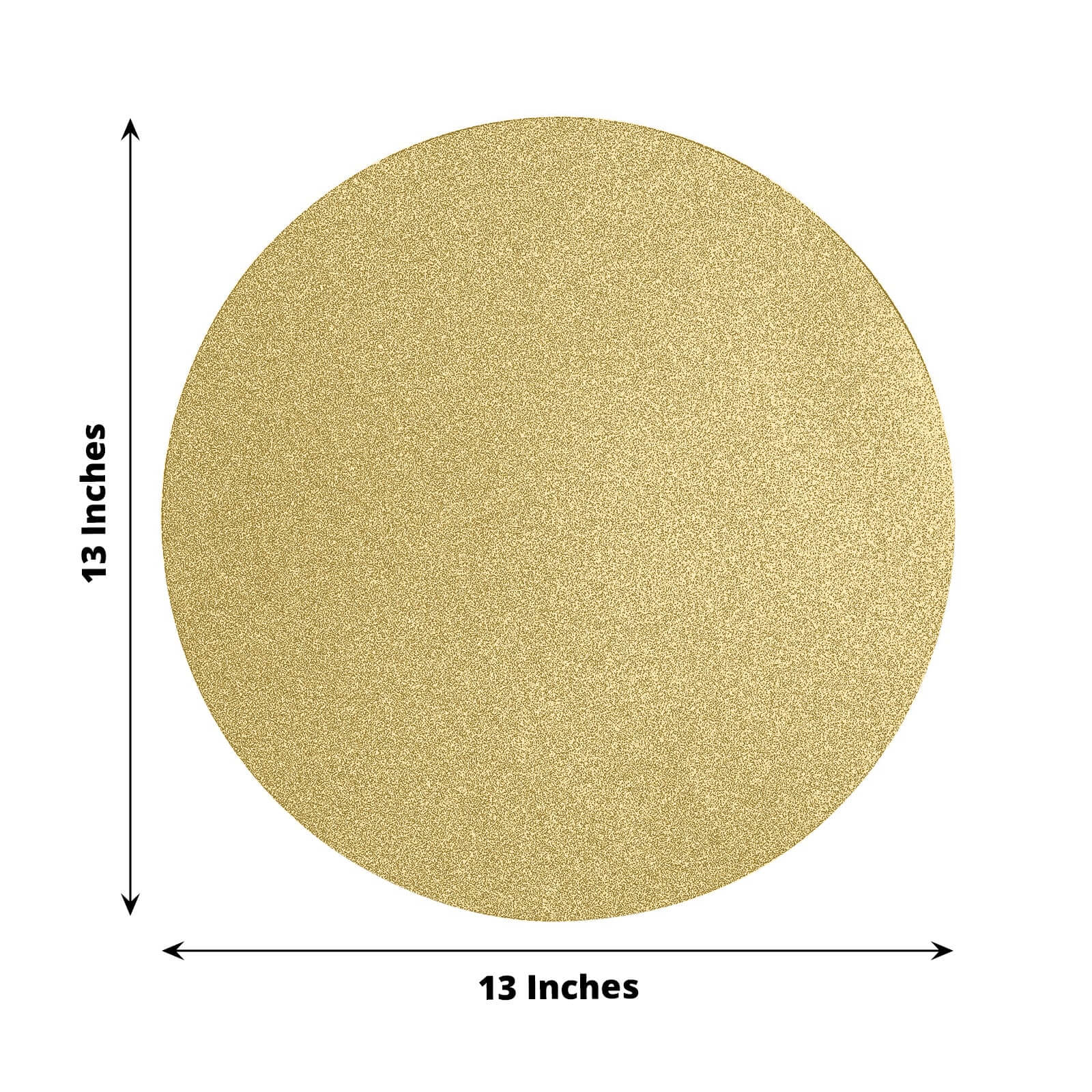 20-Pack Disposable Table Placemats 13" Gold Glitter - 210GSM Paper Placemats for Dazzling Events - Image 3