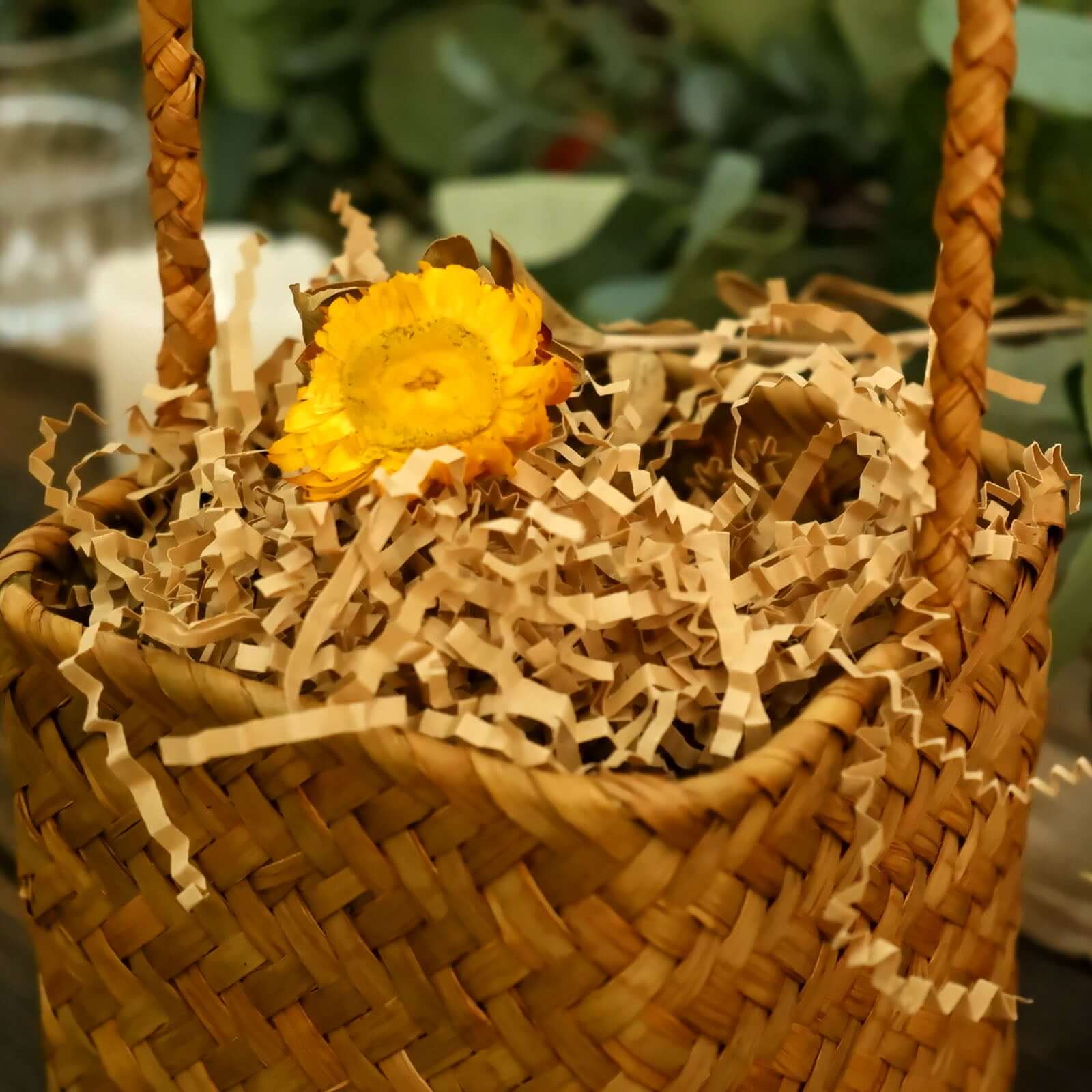Paper Shred Basket Filler 8oz Crinkle Cut Design Natural Brown 3mm - Decorative Gift Bag Shreds - Image 9