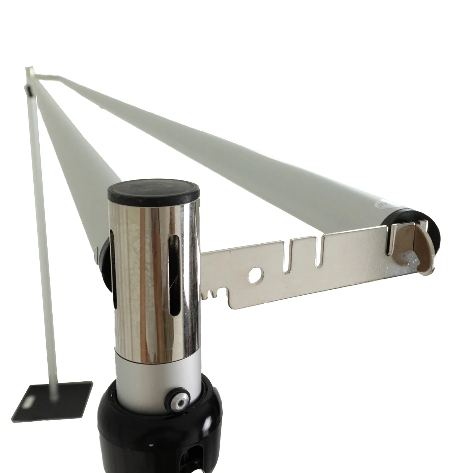 Pipe and Drape Backdrop Stand with Double Cross Bars, Adjustable Silver Aluminum Frame Support System 12ft x 12ft with Heavy Duty Steel Bases - Image 6