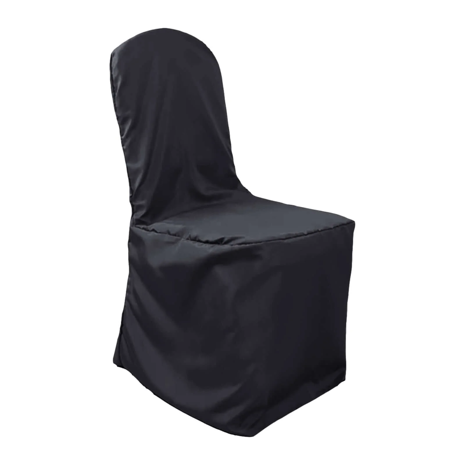 Polyester Banquet Chair Cover Black - Reusable Stain-Resistant Slipcover - Image 6