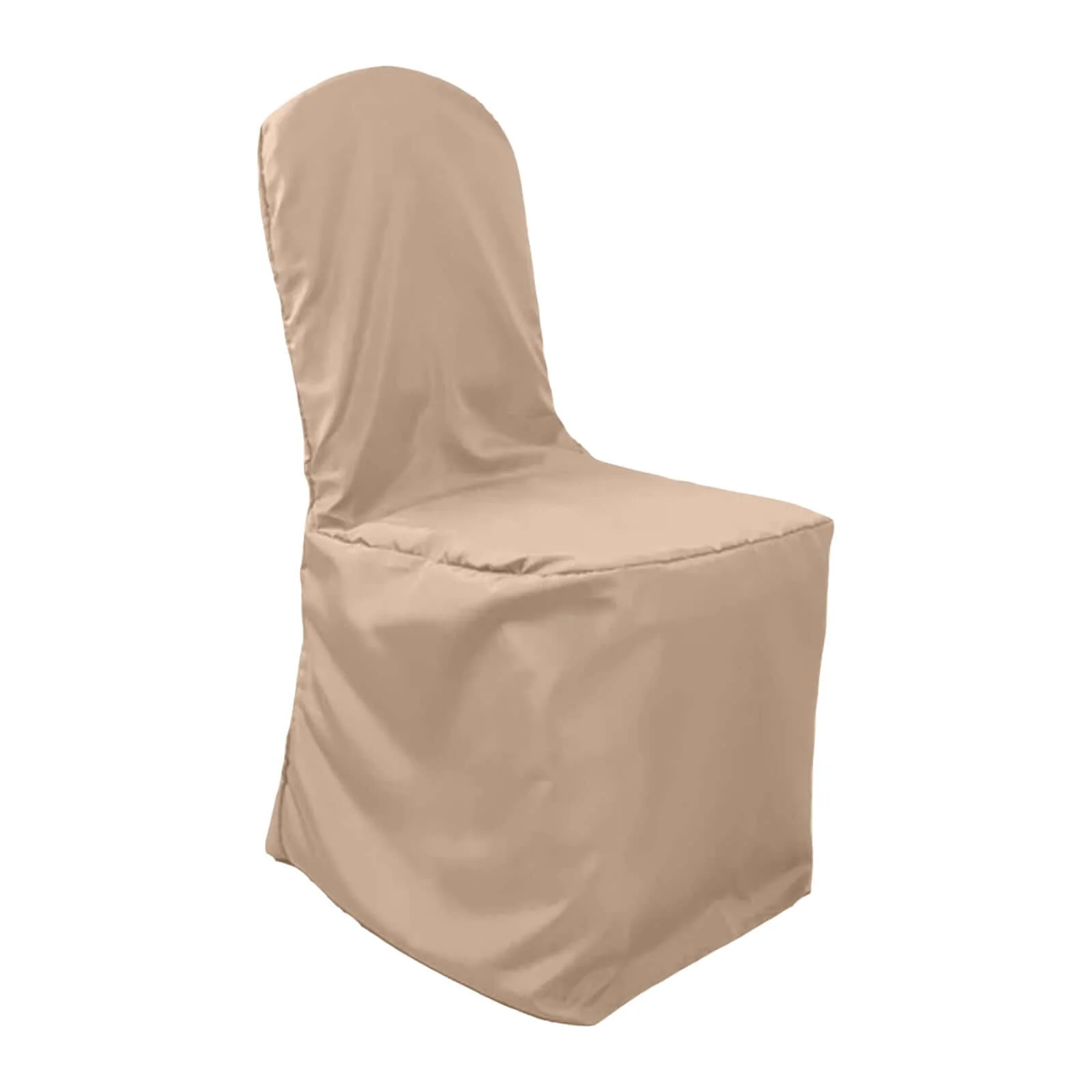 Polyester Banquet Chair Cover Nude - Reusable Stain-Resistant Slipcover - Image 7