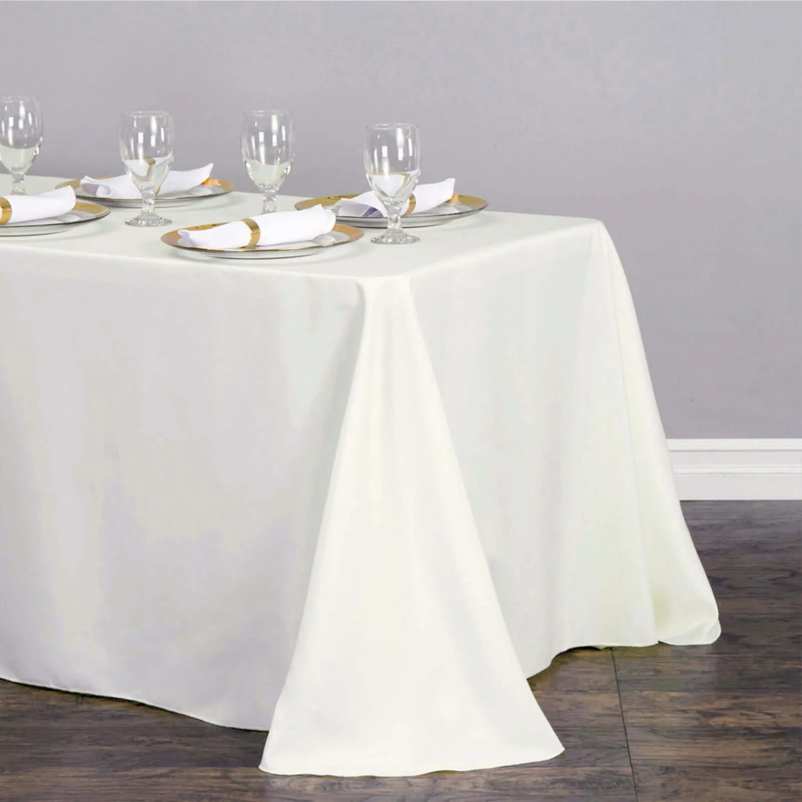 Polyester Rectangle Tablecloth 50"x120" Ivory - Durable and Easy-to-Clean Table Cover - Image 7