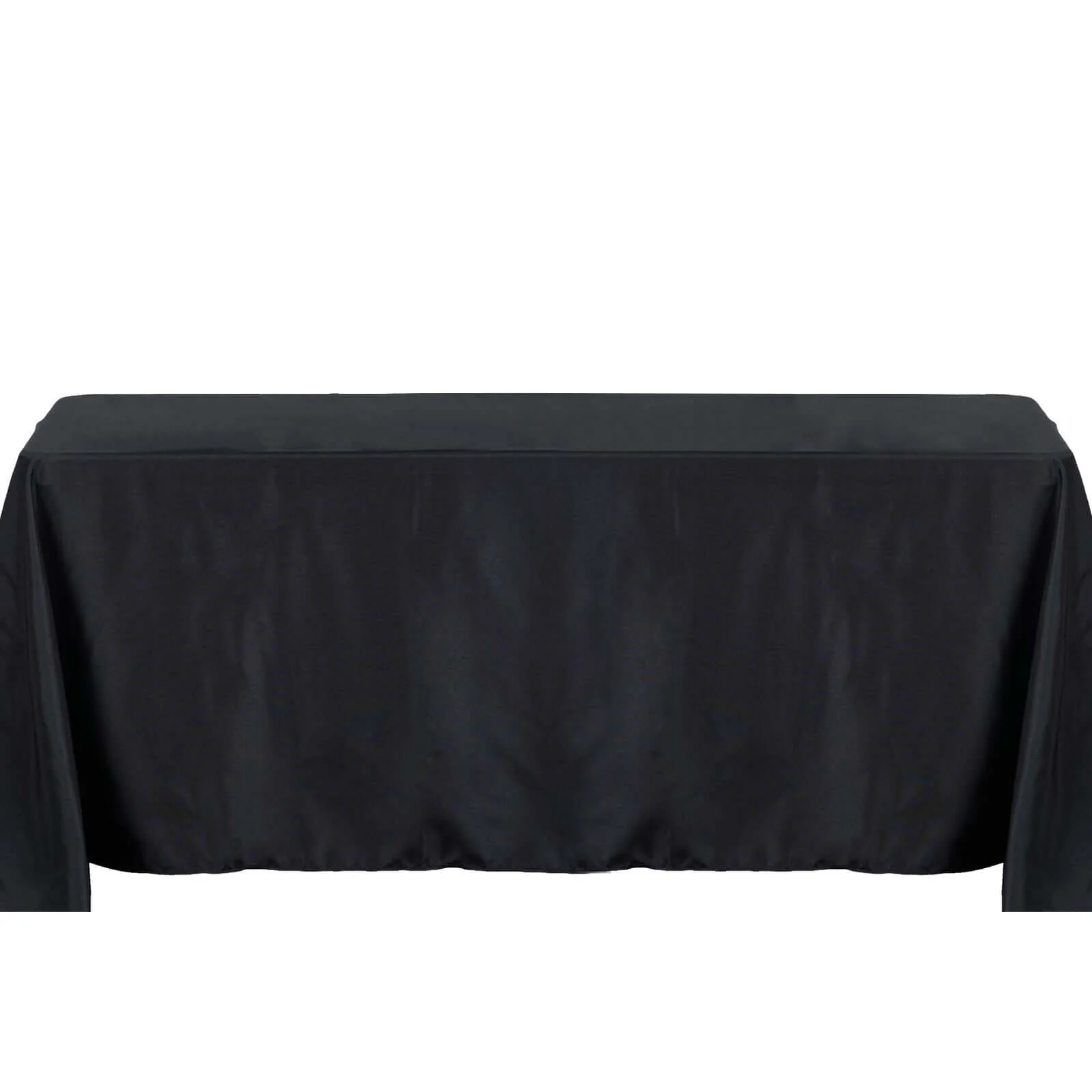 Polyester Rectangle Tablecloth 54"x96" Black - Linen Texture Table Cover - Image 6
