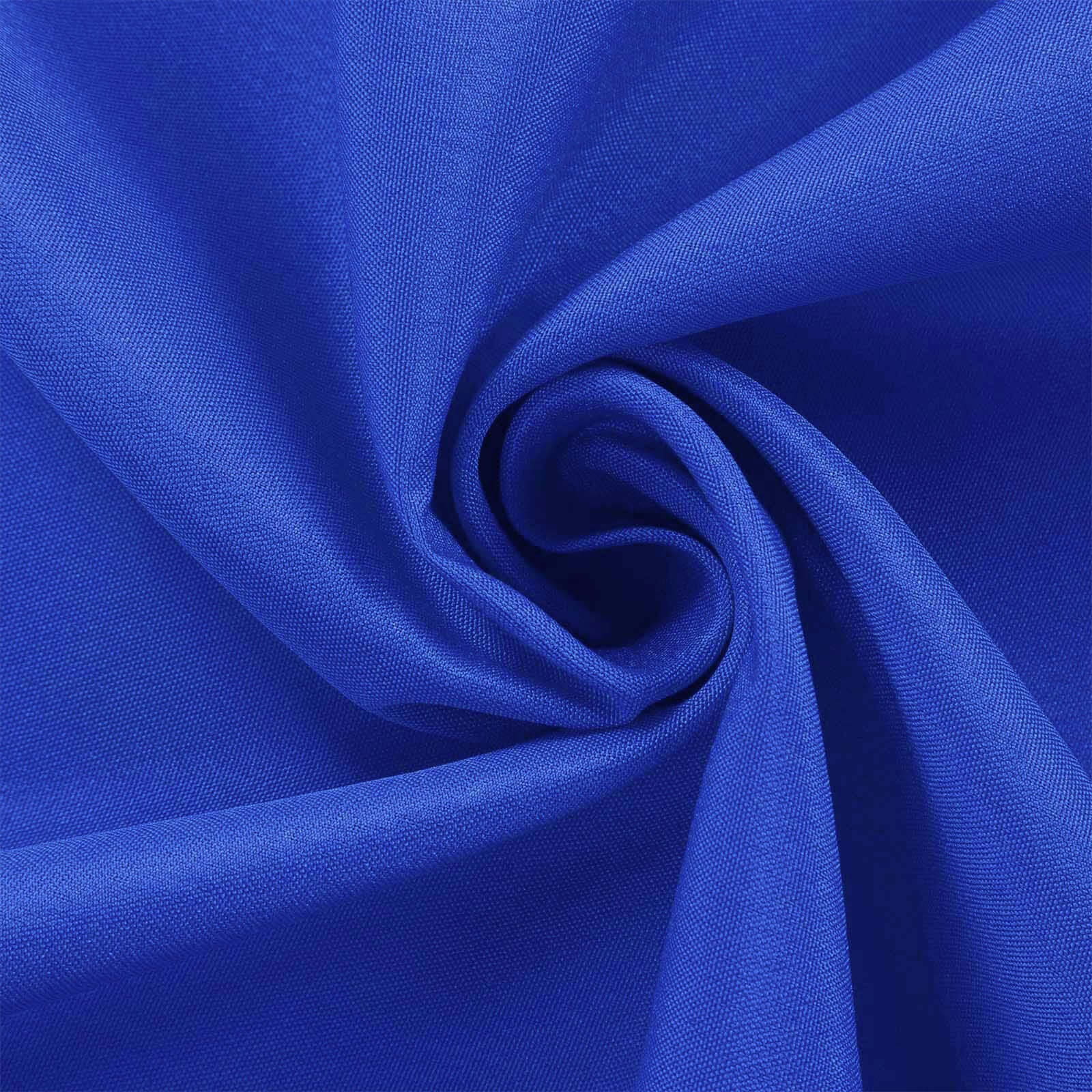 Polyester Rectangle Tablecloth 54"x96" Royal Blue - Linen Texture Table Cover - Image 3