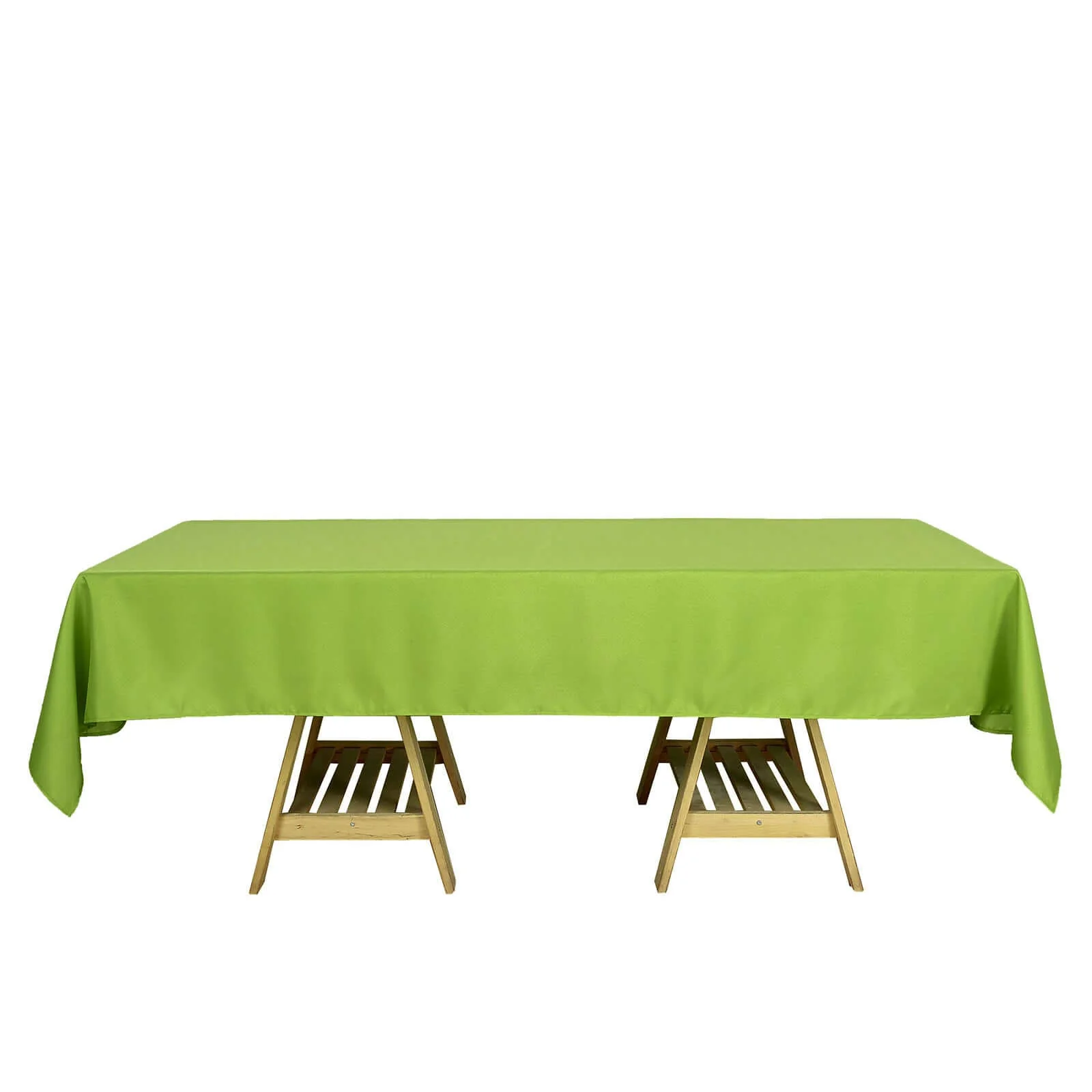 Polyester Rectangle Tablecloth 60"x102" Apple Green - Wrinkle-Resistant Finish - Image 6
