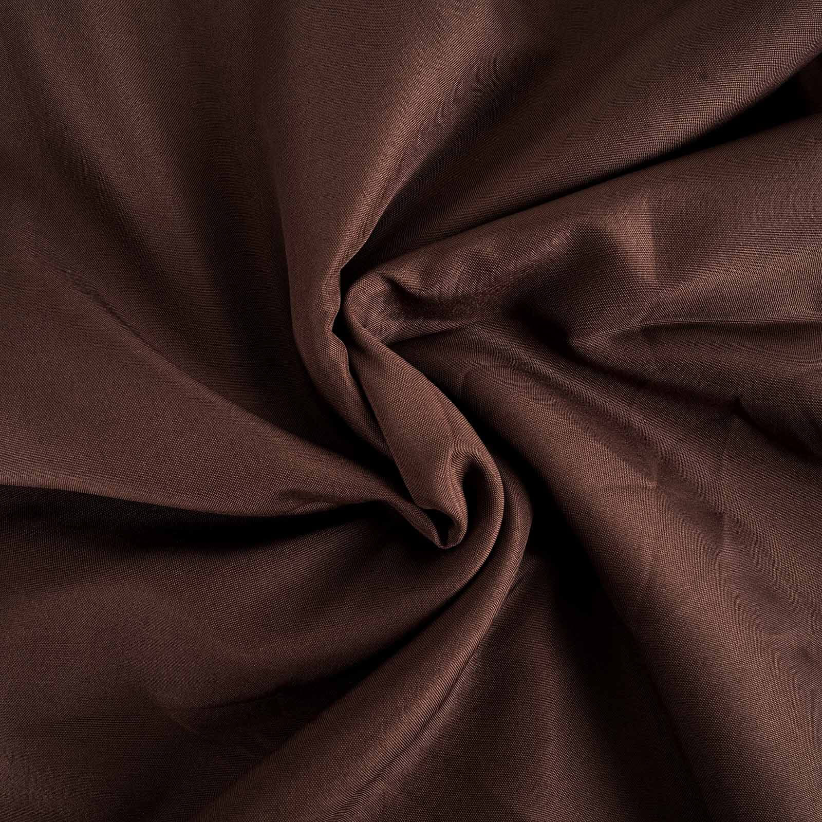 Polyester Rectangle Tablecloth 60"x102" Chocolate - Wrinkle-Resistant Finish - Image 2