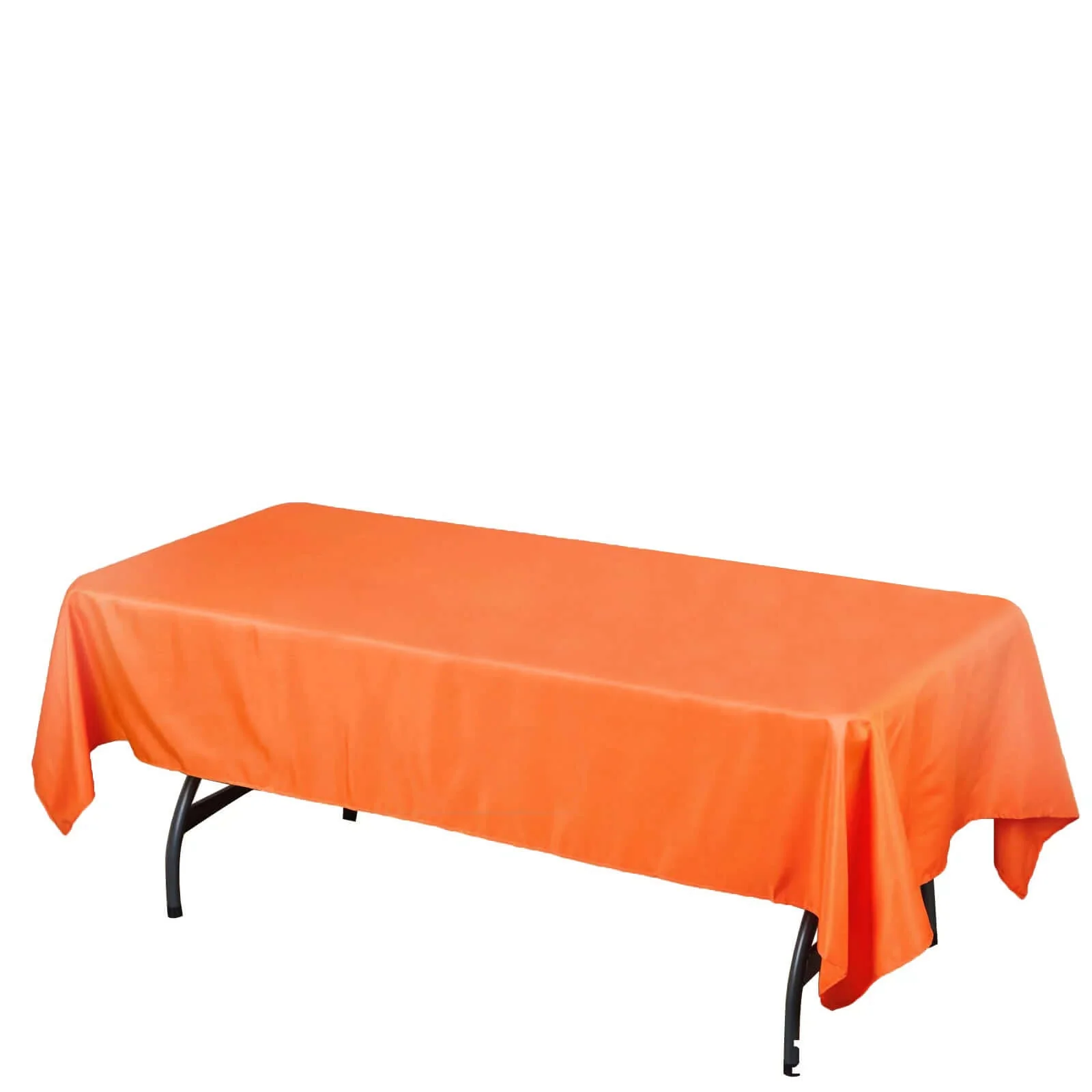 Polyester Rectangle Tablecloth 60"x102" Orange - Wrinkle-Resistant Finish - Image 5