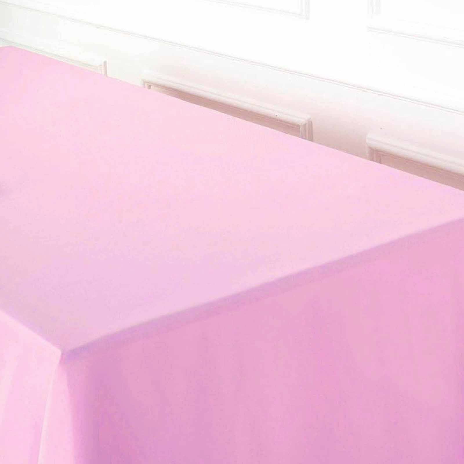 Polyester Rectangle Tablecloth 60"x102" Pink - Wrinkle-Resistant Finish - Image 2