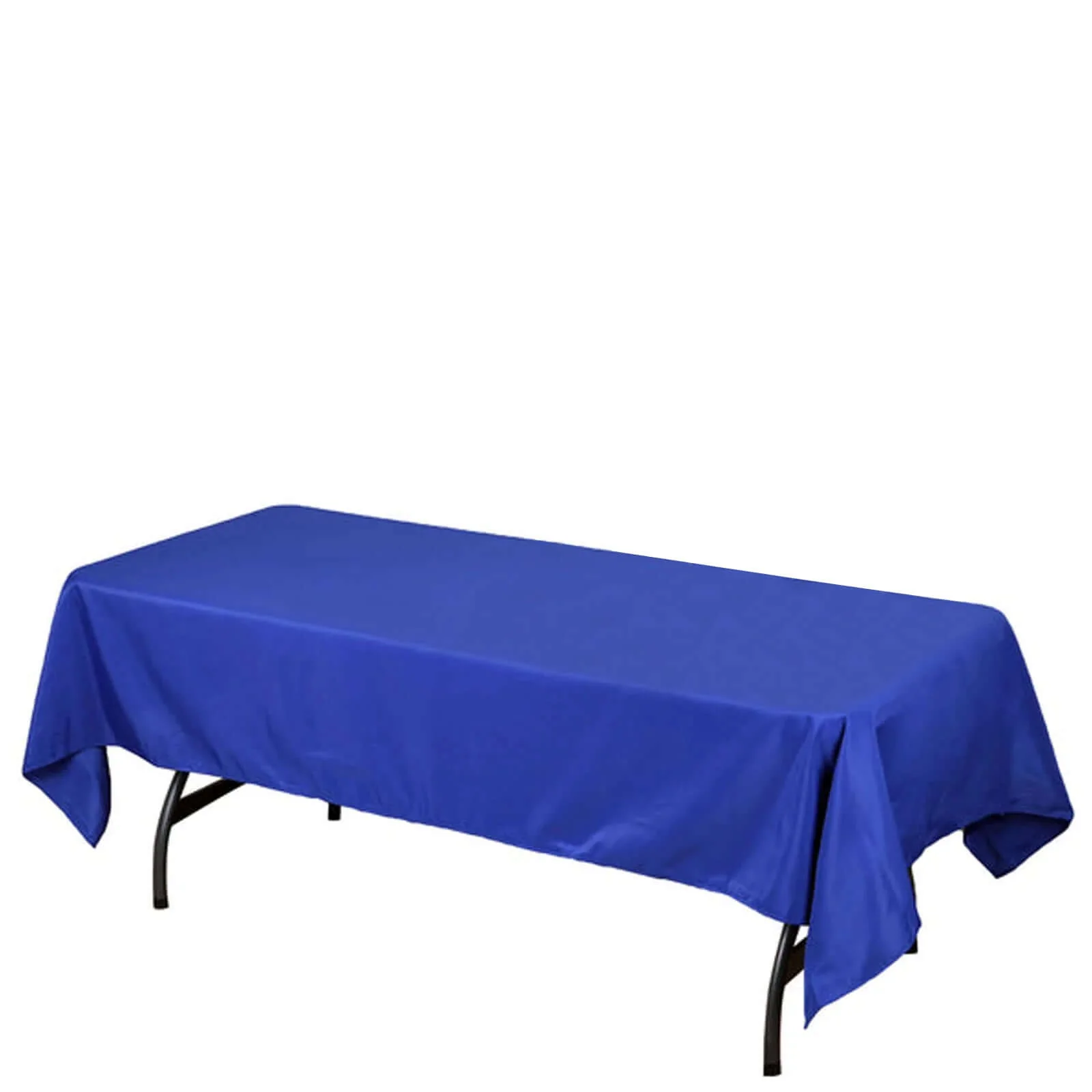 Polyester Rectangle Tablecloth 60"x102" Royal Blue - Wrinkle-Resistant Finish - Image 6
