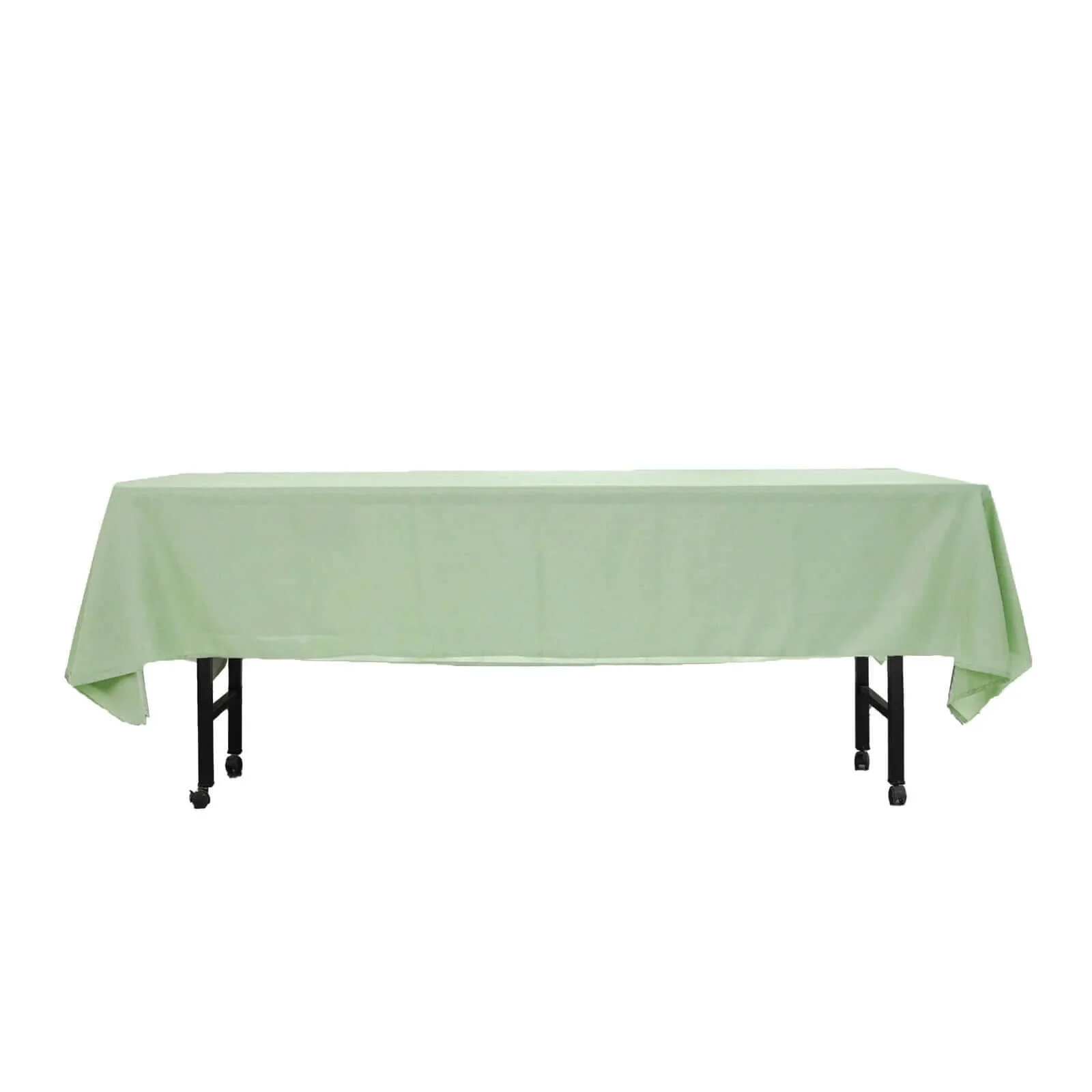 Polyester Rectangle Tablecloth 60"x102" Sage Green - Wrinkle-Resistant Finish - Image 6