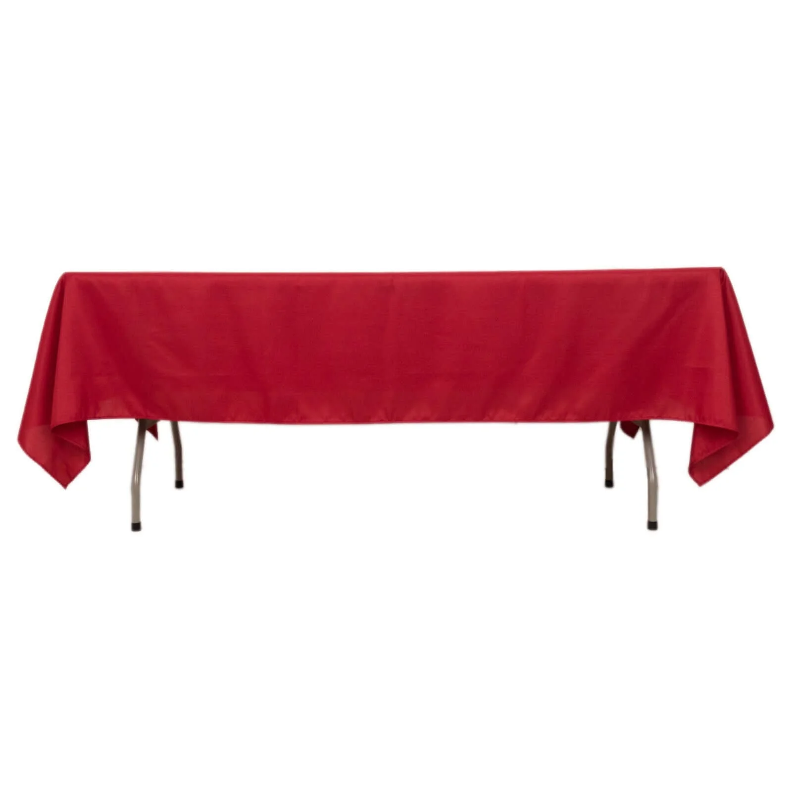 Polyester Rectangle Tablecloth 60"x102" Wine - Wrinkle-Resistant Finish - Image 6