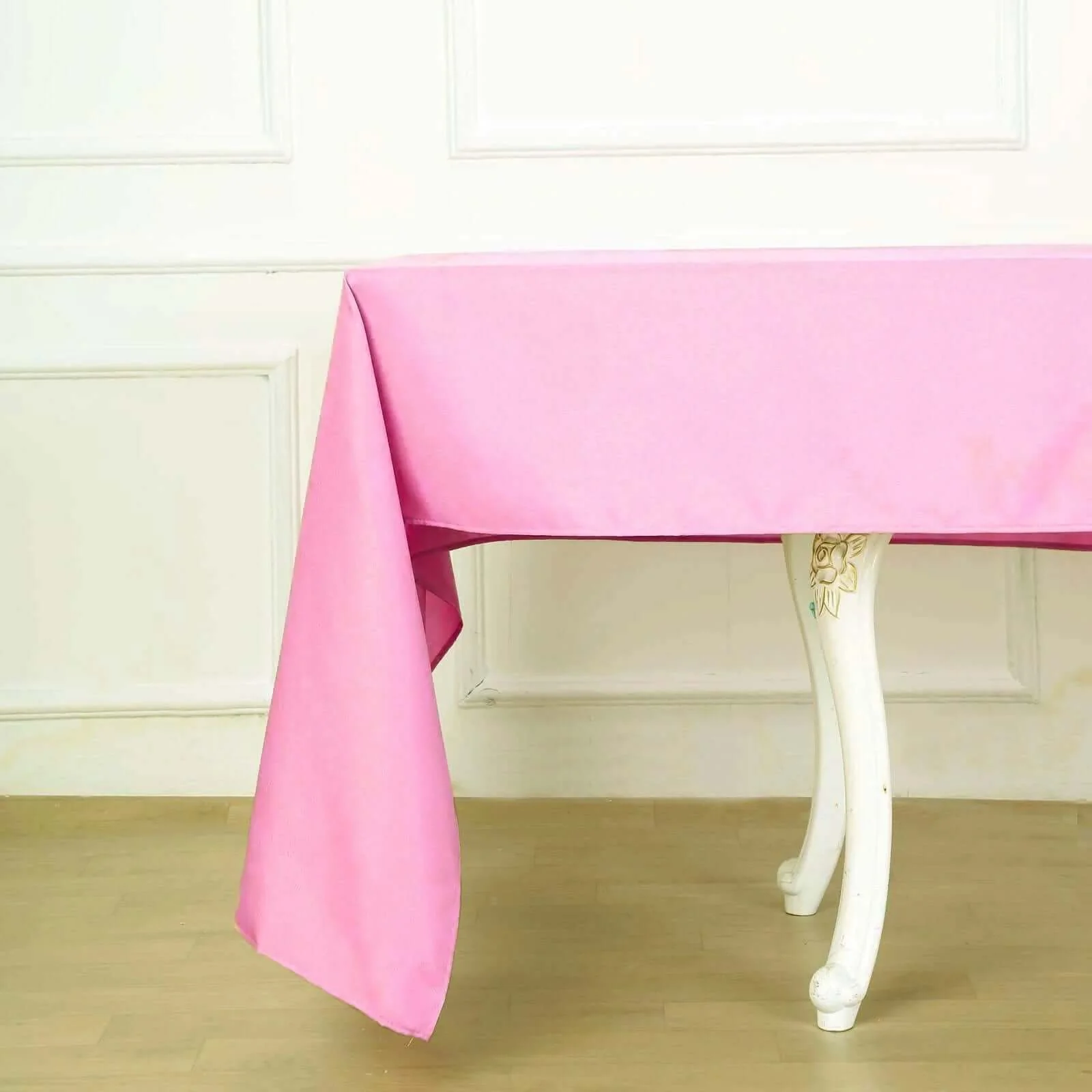 Polyester Rectangle Tablecloth 60"x126" Pink - Durable & Wrinkle-Resistant Table Cover - Image 5