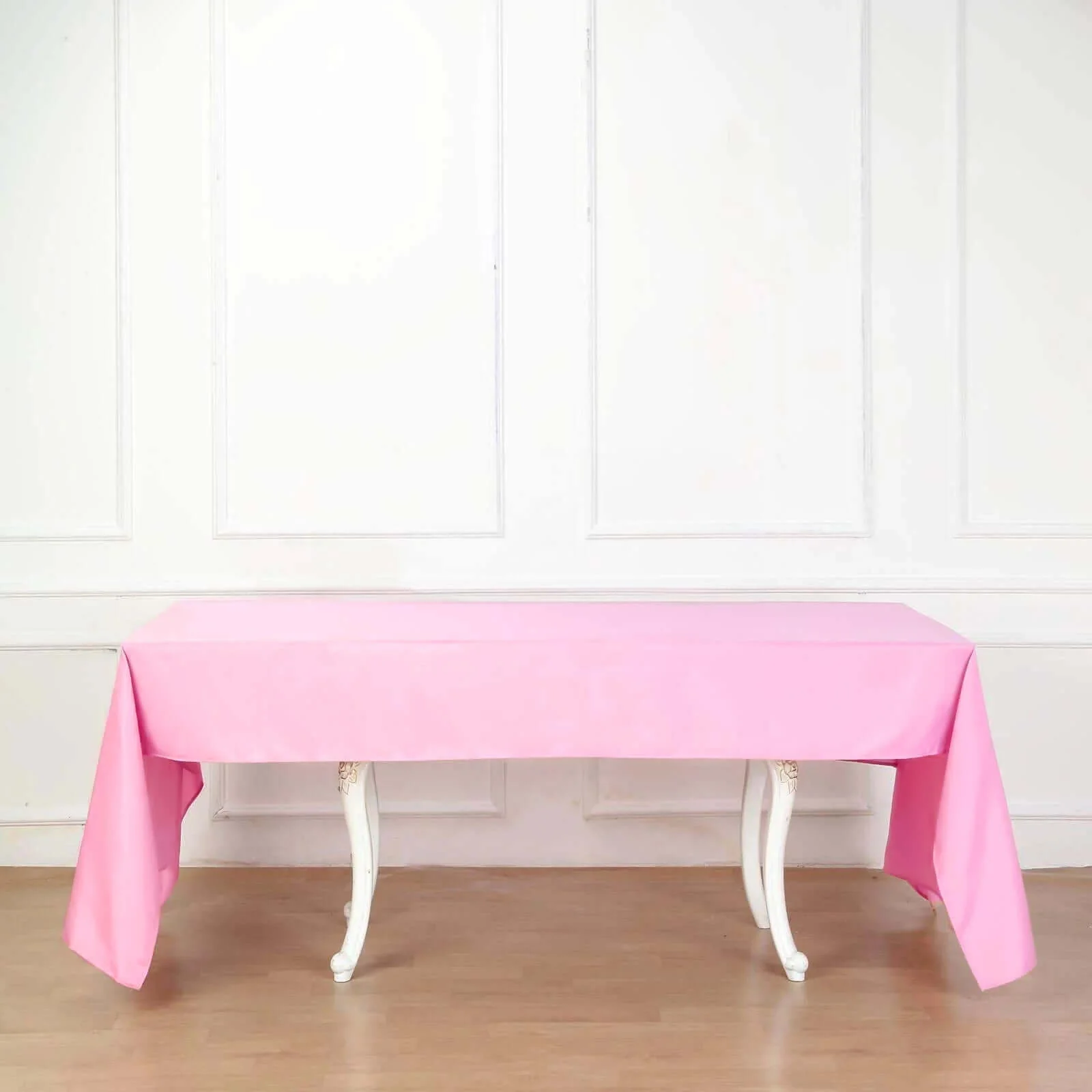 Polyester Rectangle Tablecloth 60"x126" Pink - Durable & Wrinkle-Resistant Table Cover - Image 7