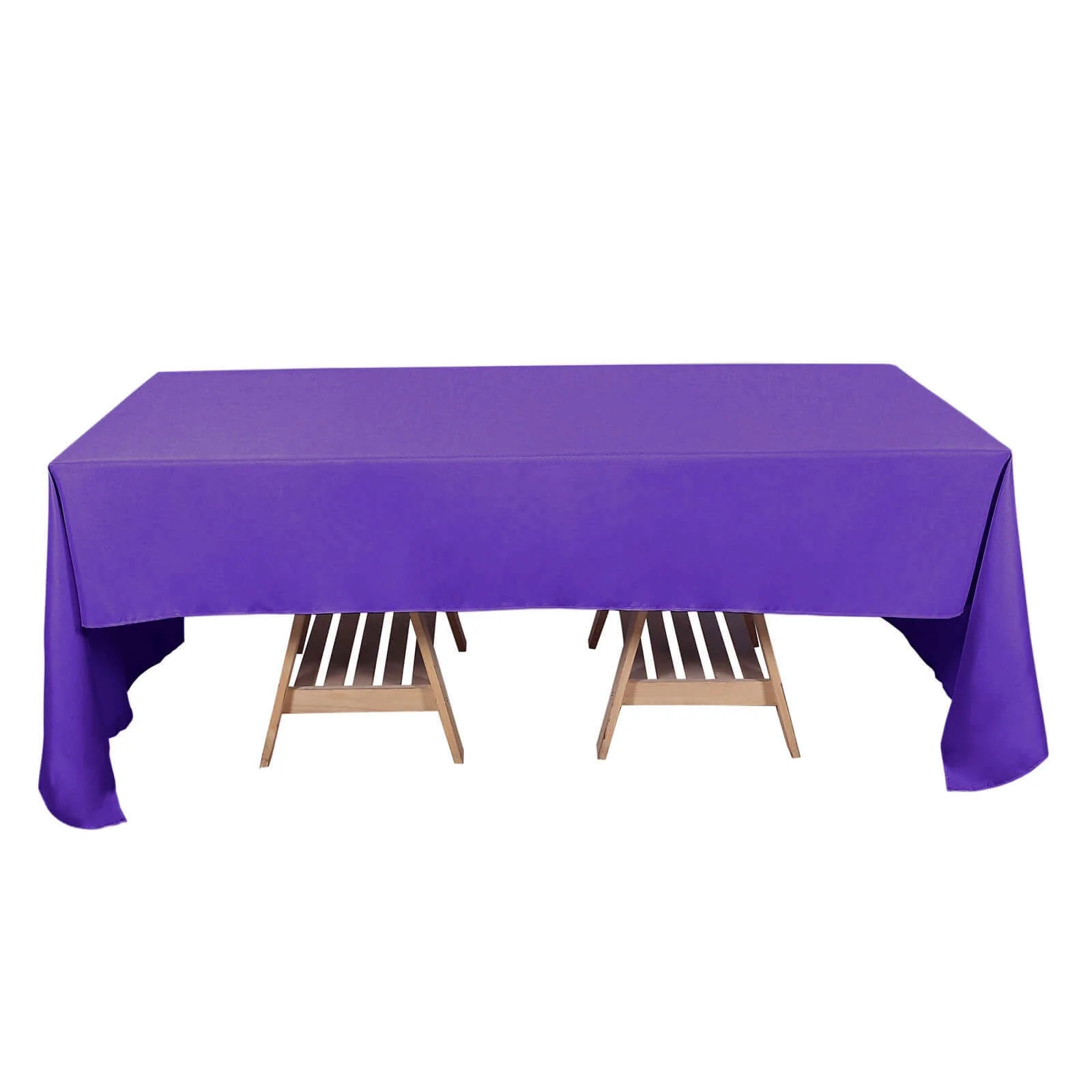 Polyester Rectangle Tablecloth 60"x126" Purple - Durable & Wrinkle-Resistant Table Cover - Image 6