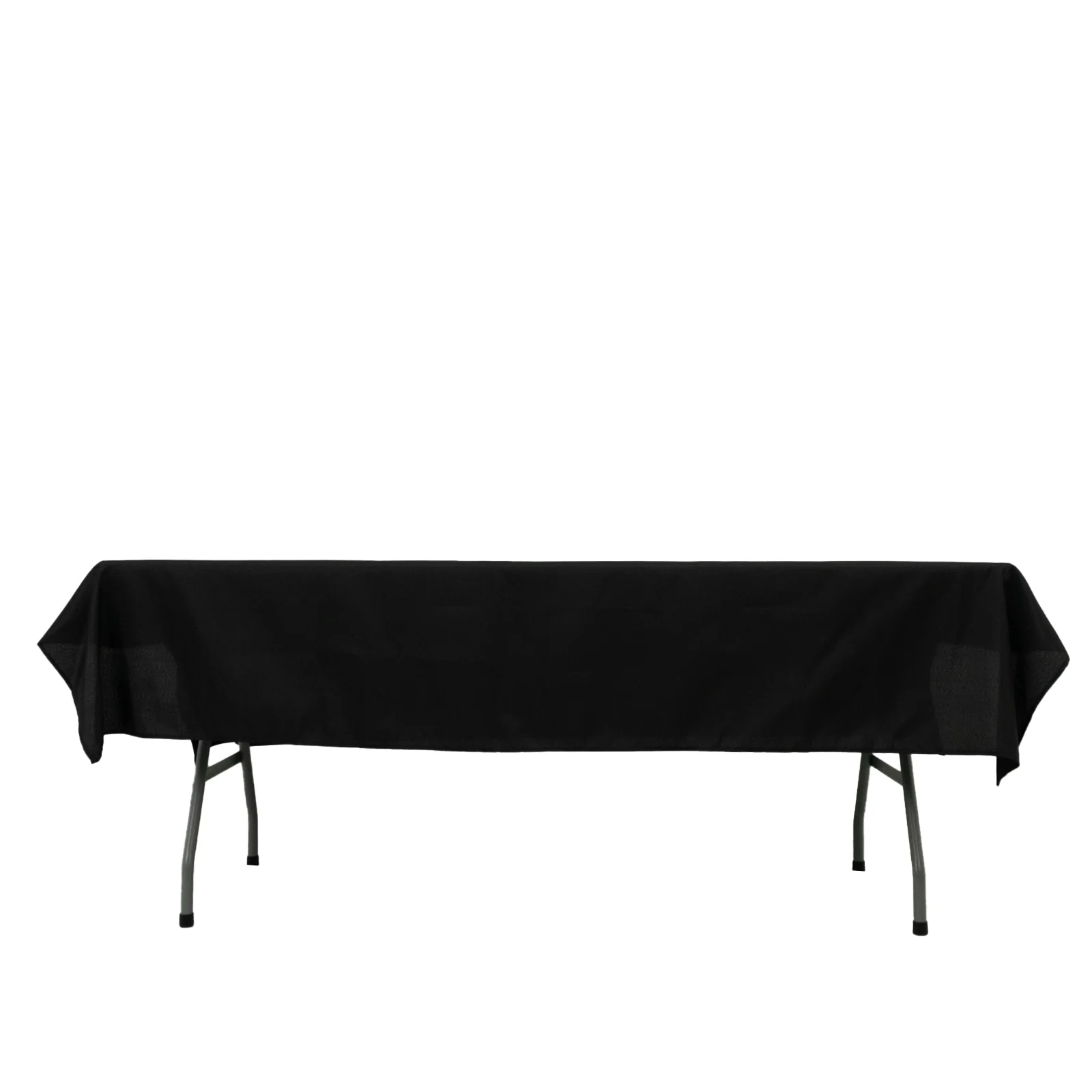 Black Polyester Rectangle Tablecloth 60"×84" – Wrinkle-Resistant, Durable Party / Event Table Cover - Image 8