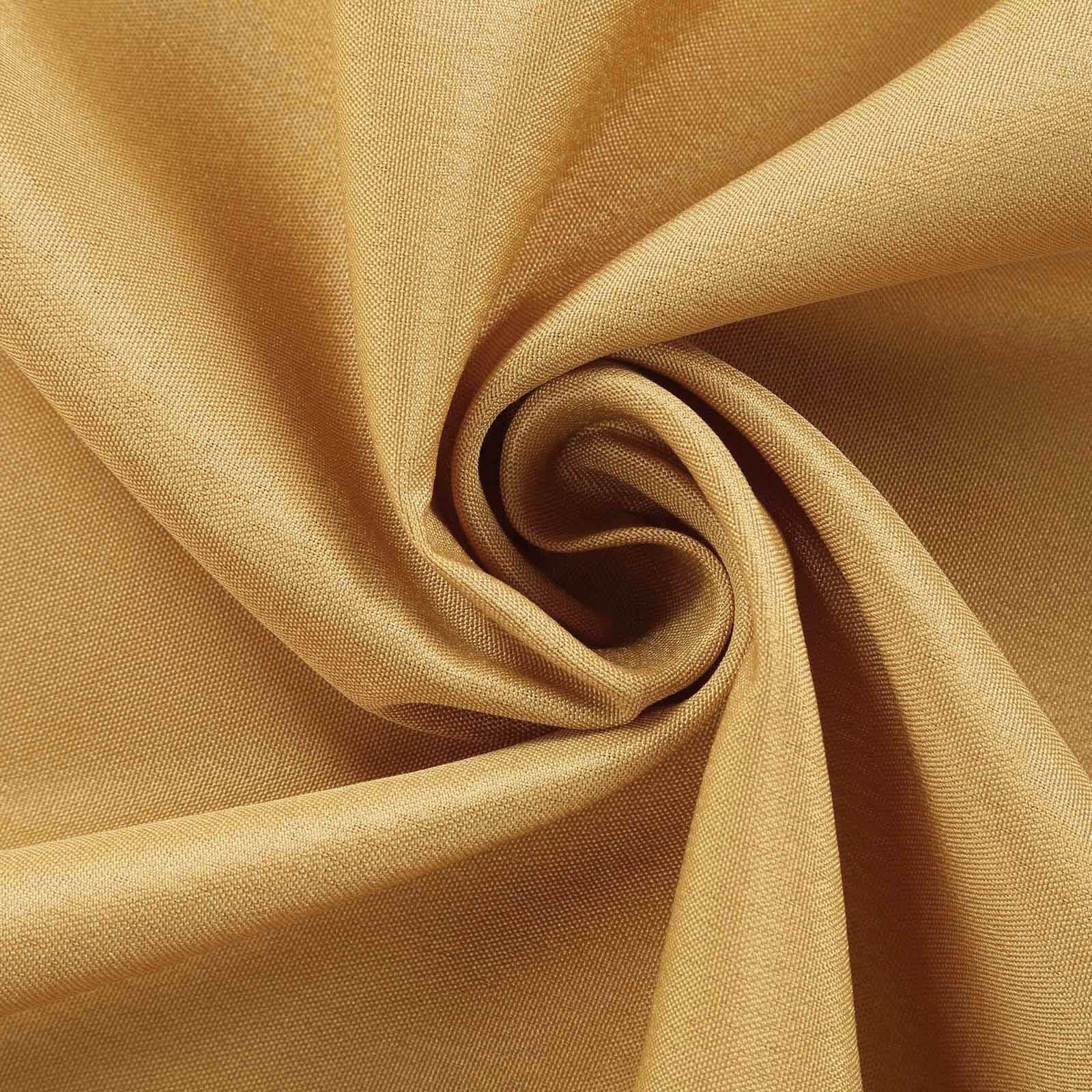Polyester Rectangle Tablecloth 72"x120" Gold with Wrinkle-Resistant Finish - Reusable and Polished Table Cover for Weddings & Events - Image 8