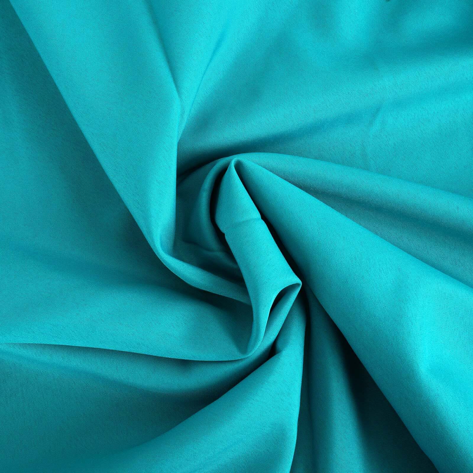 Polyester Rectangle Tablecloth 72"x120" Turquoise with Wrinkle-Resistant Finish - Reusable Table Cover - Image 5