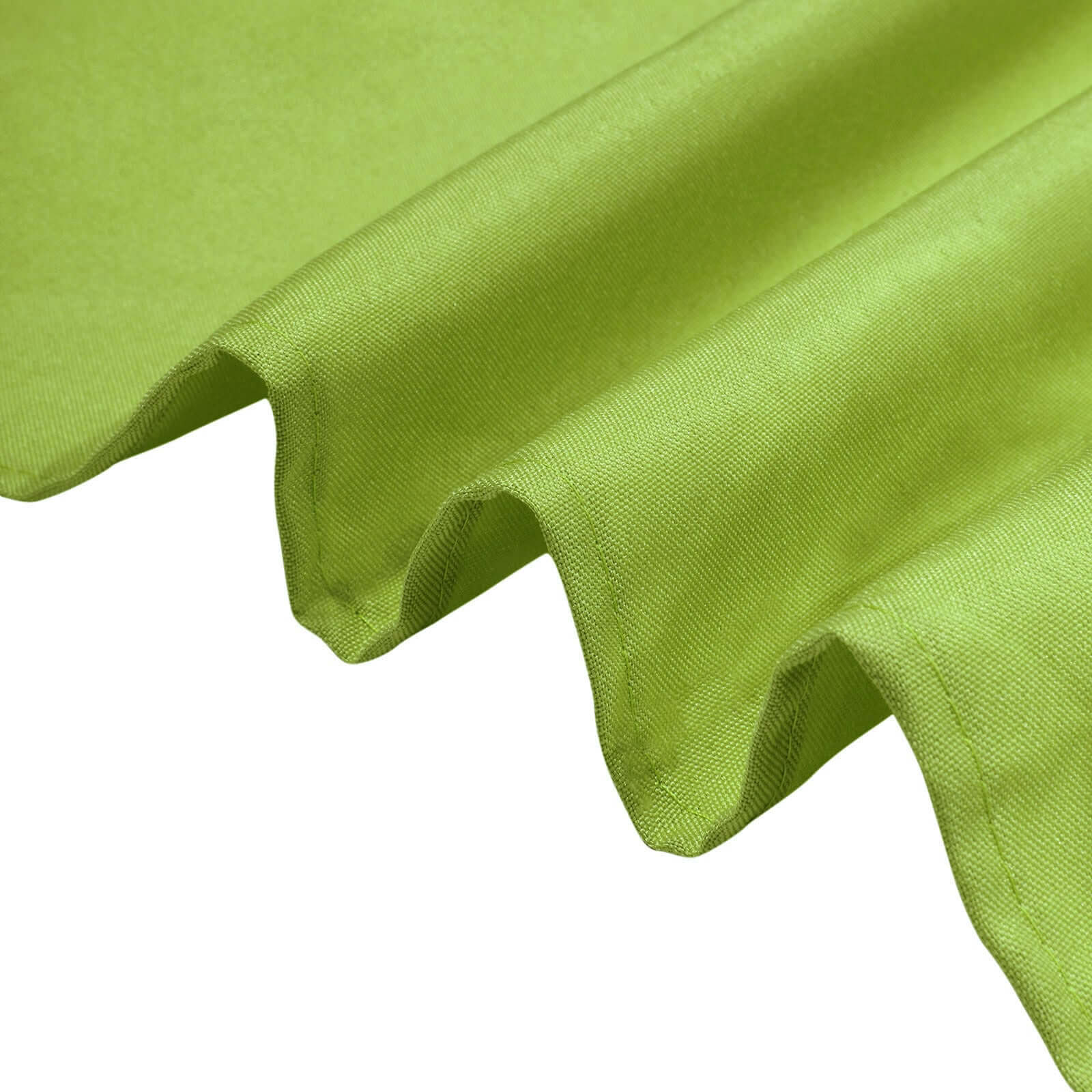 Polyester Rectangle Tablecloth 90"x132" Apple Green with Seamless Finish - Image 8