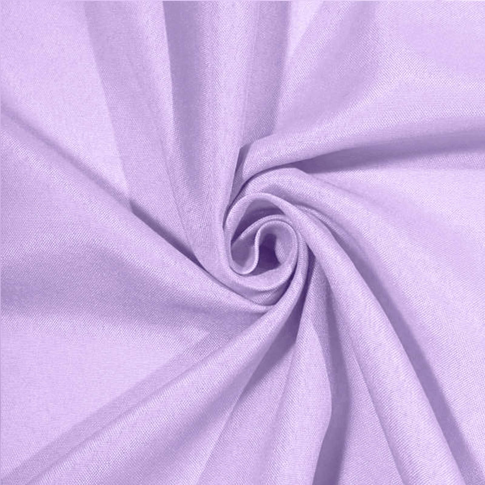 Polyester Rectangle Tablecloth 90"x132" Lavender Lilac with Seamless Finish - Image 8