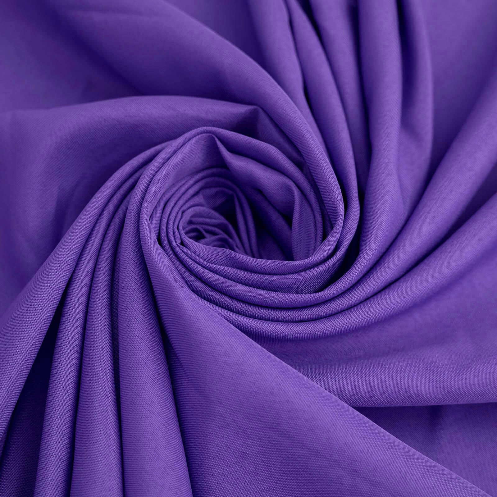 Polyester Rectangle Tablecloth 90"x132" Purple with Seamless Finish - Image 3