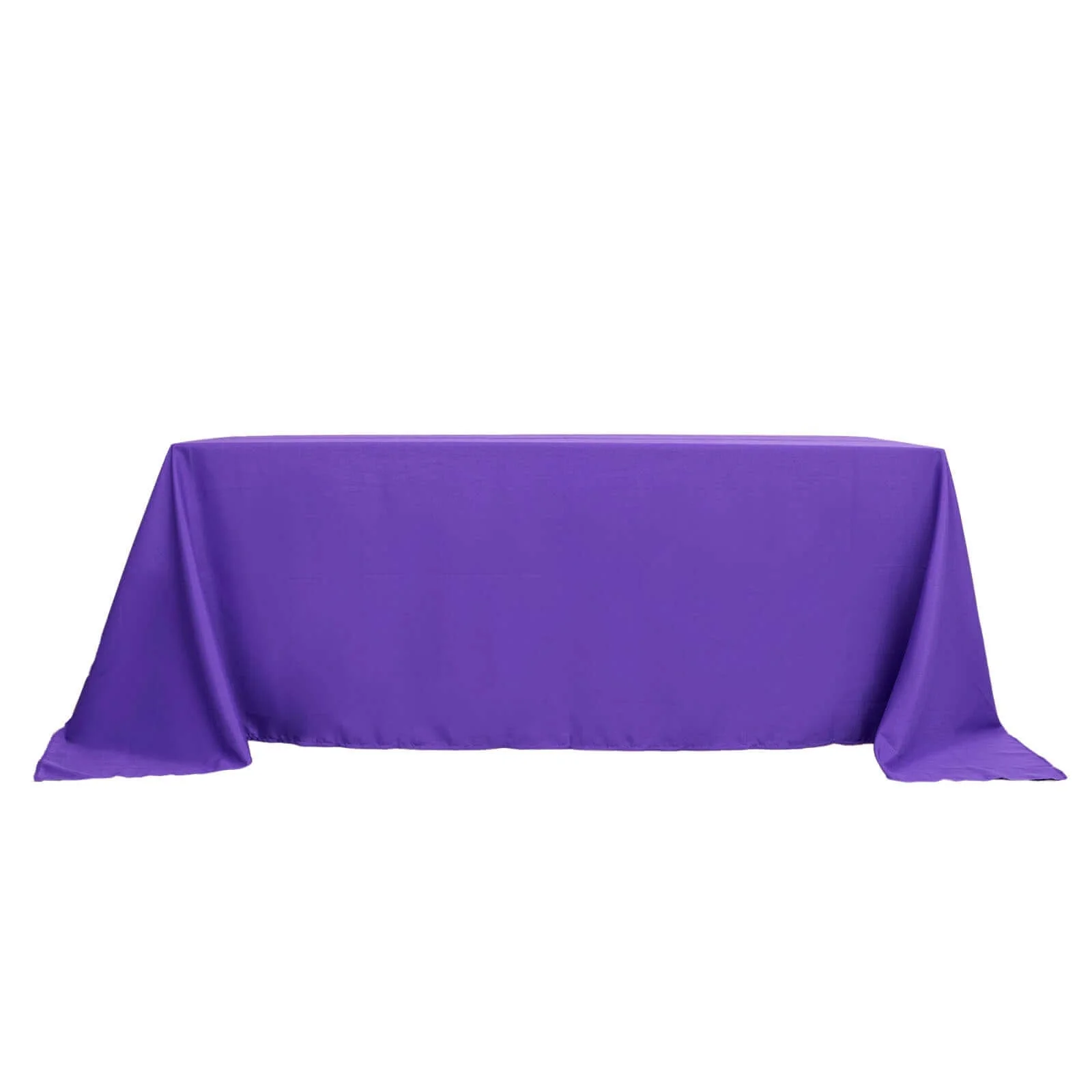 Polyester Rectangle Tablecloth 90"x132" Purple with Seamless Finish - Image 6