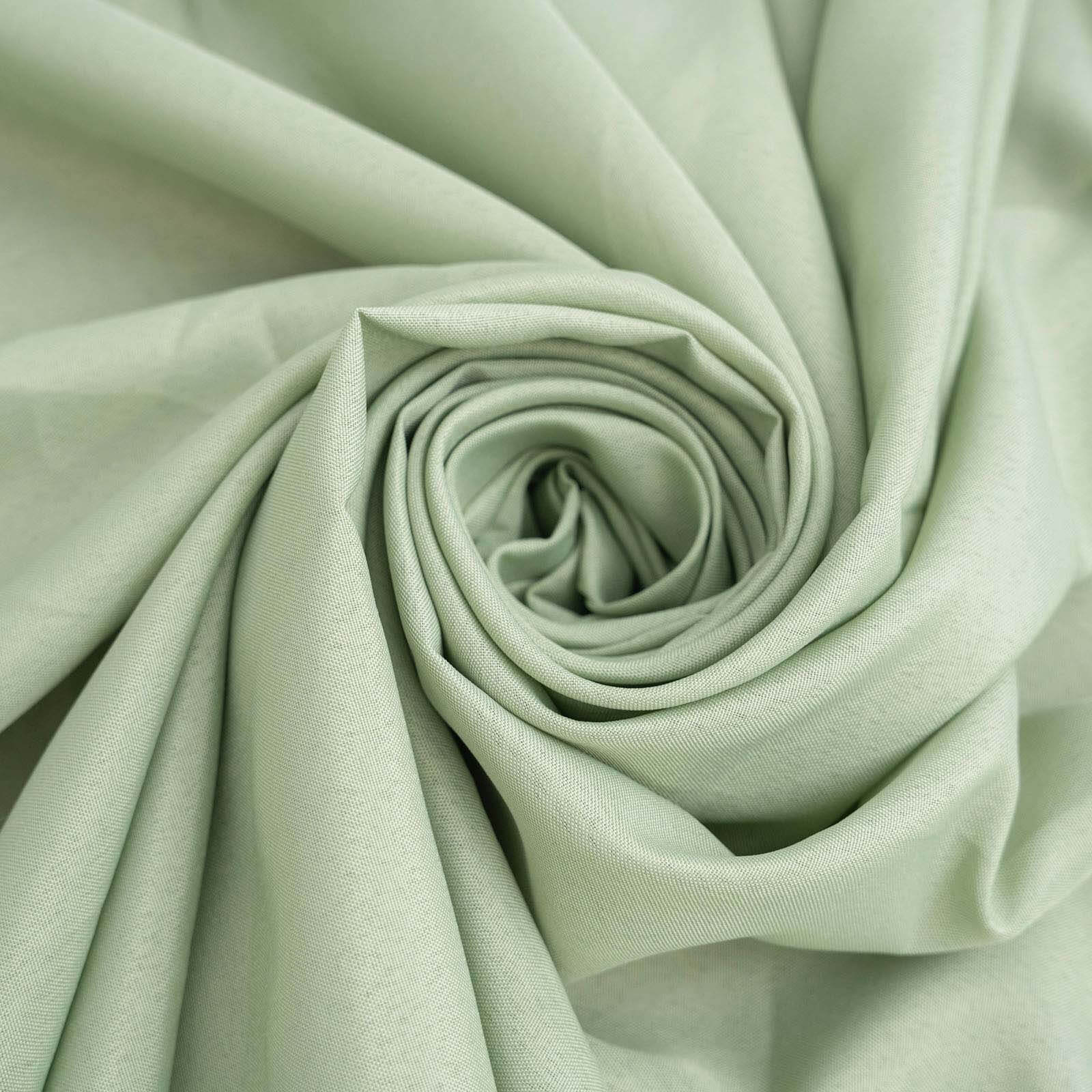 Polyester Rectangle Tablecloth 90"x132" Sage Green with Seamless Finish - Image 8