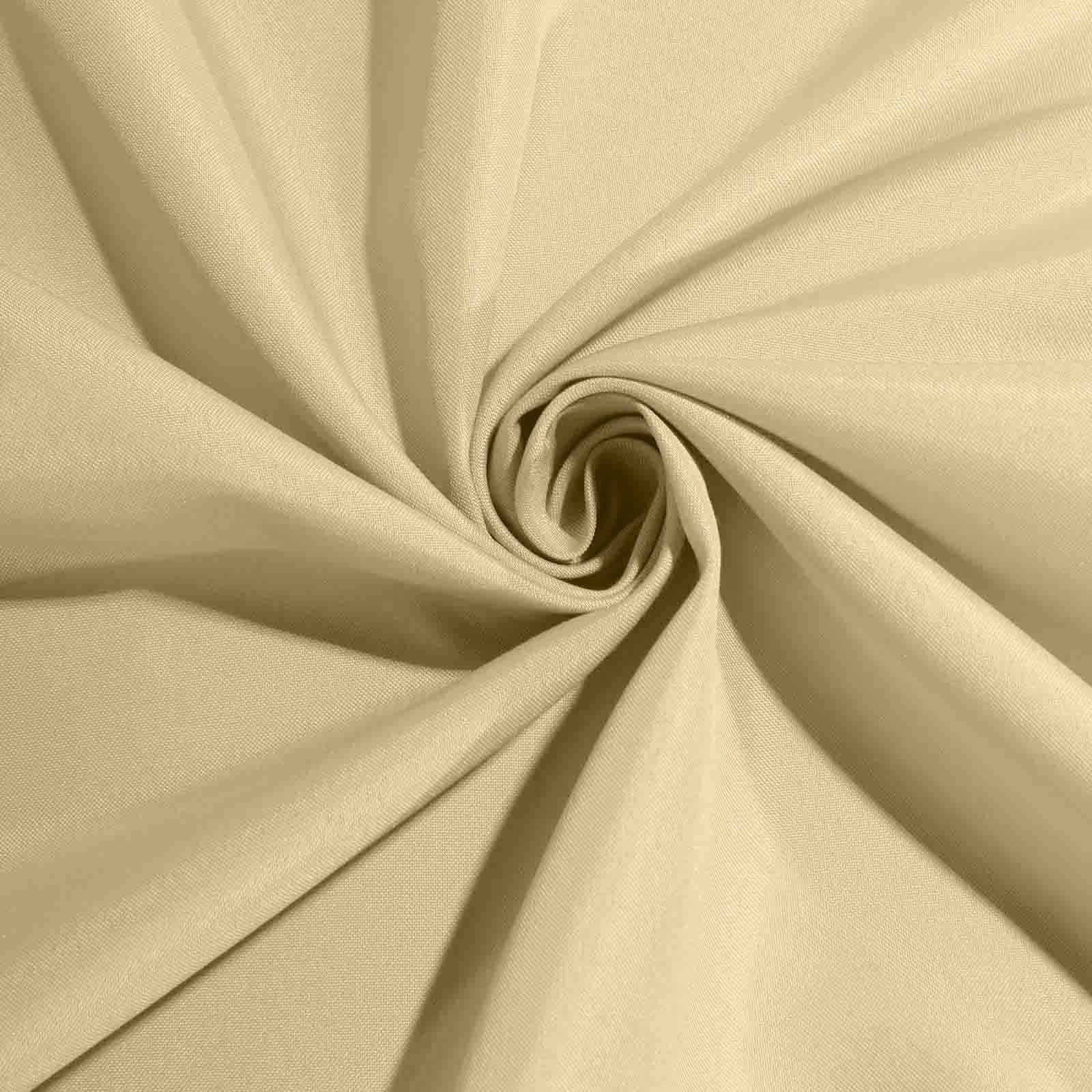 Polyester Rectangle Tablecloth 90"x156" Champagne with Seamless Finish - Image 8