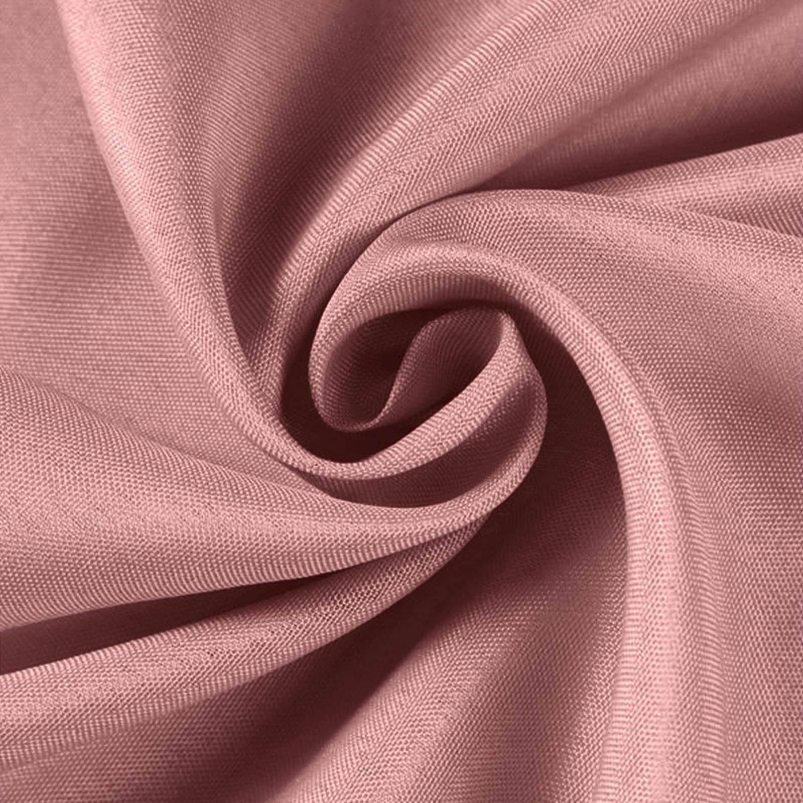Polyester Rectangle Tablecloth 90"x156" Dusty Rose with Seamless Finish - Image 8