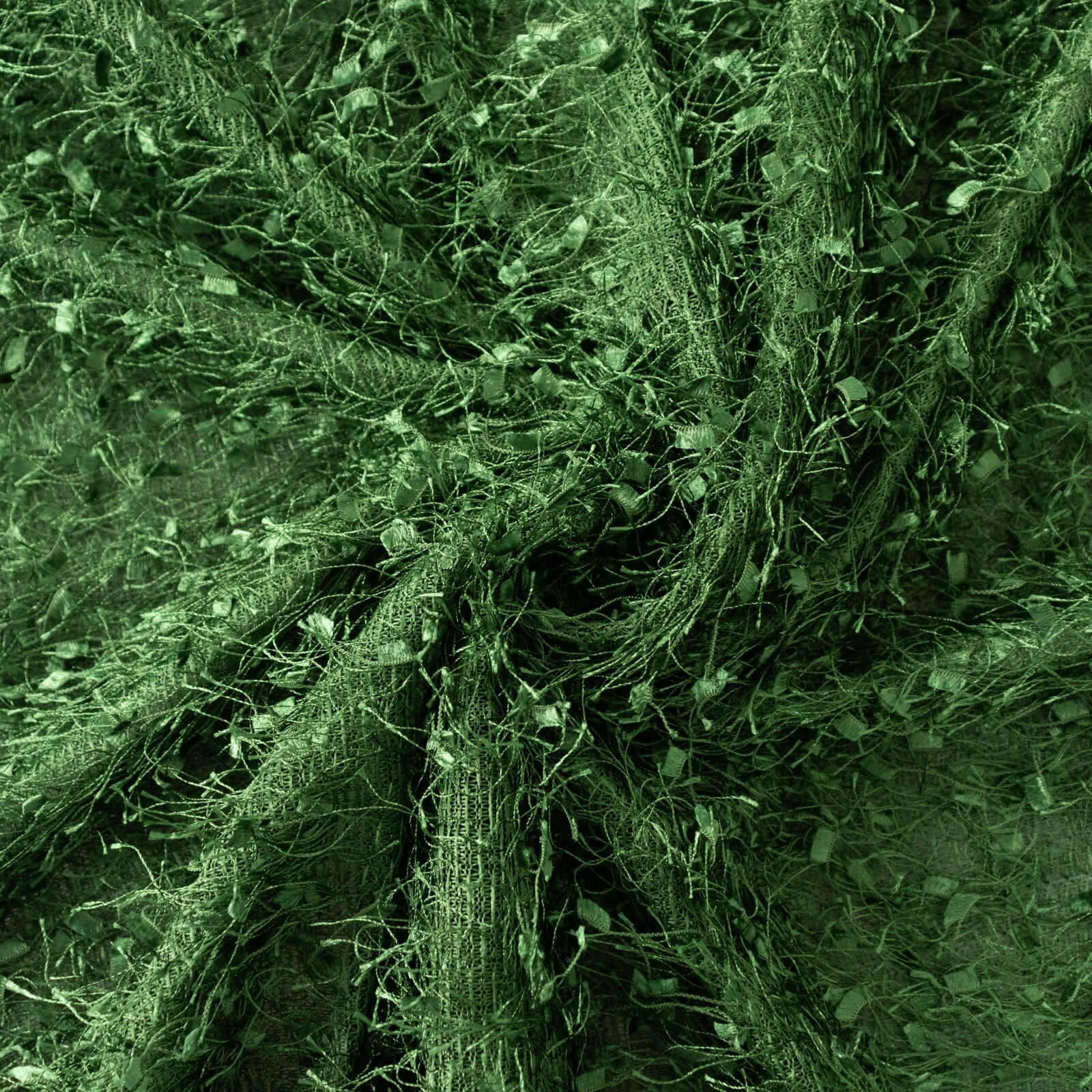 Polyester Rectangle Tablecloth 90"x156" Green Fringe Shag Design - Ultra Soft Hypoallergenic Table Cover - Image 8