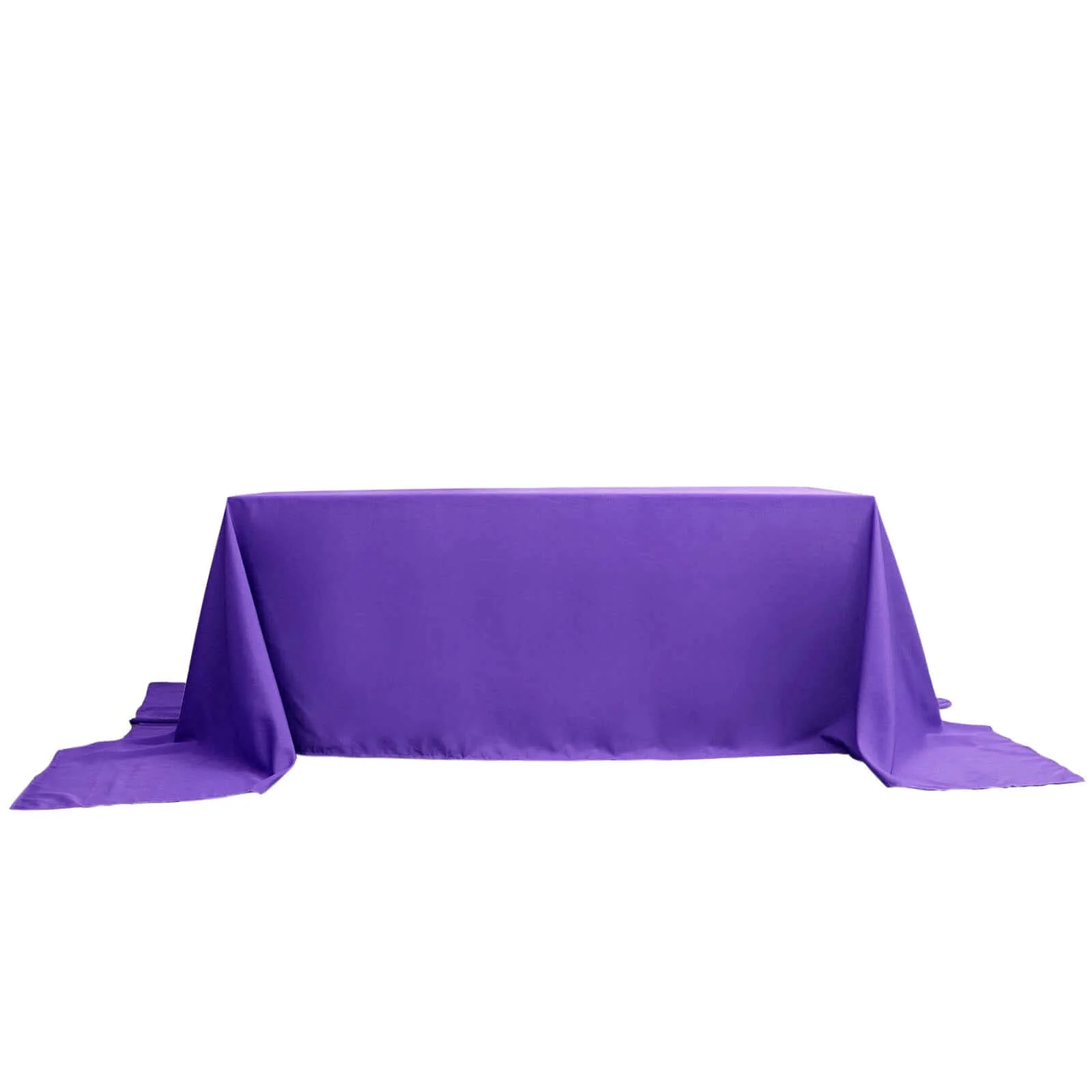 Polyester Rectangle Tablecloth 90"x156" Purple with Seamless Finish - Image 8