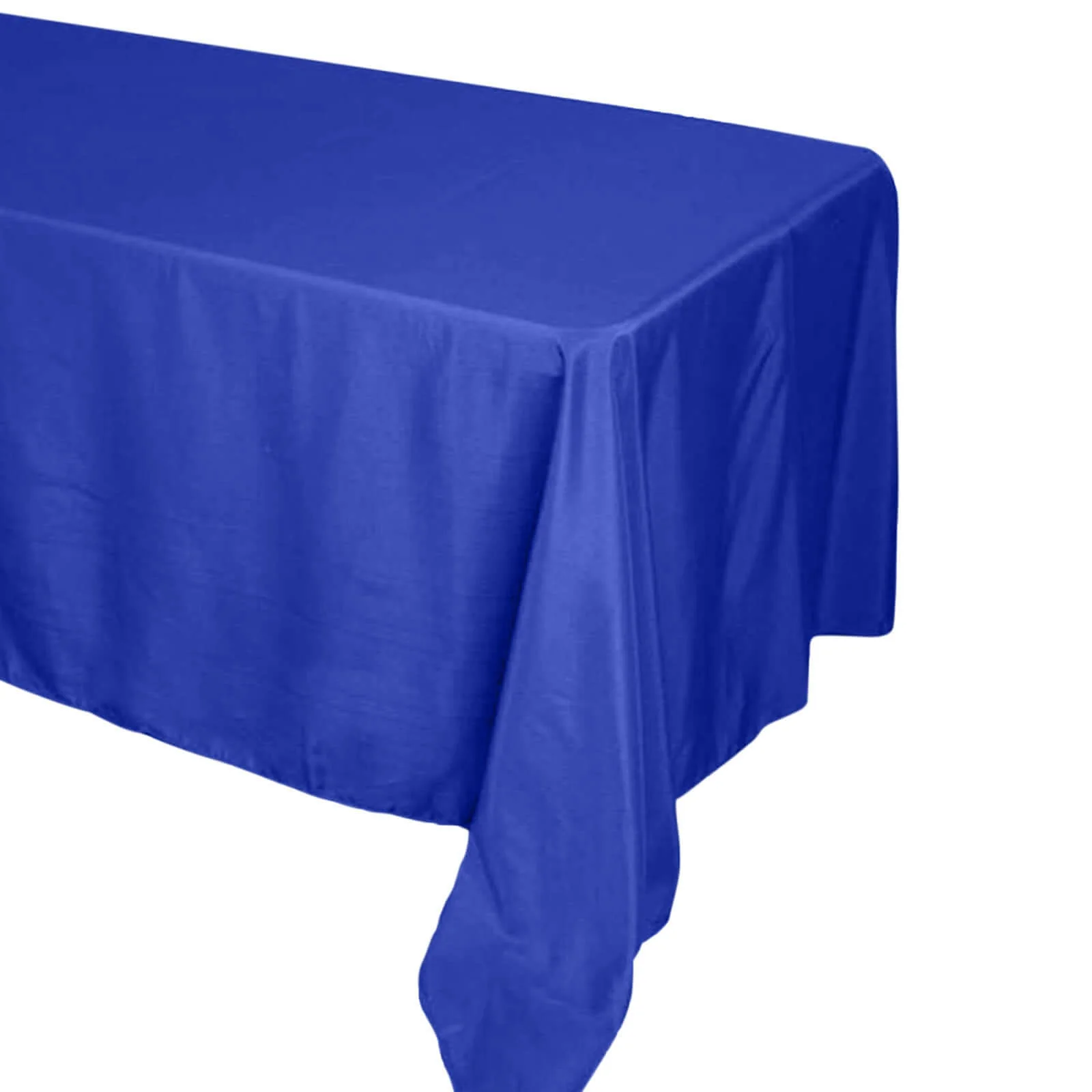 Polyester Rectangle Tablecloth 90"x156" Royal Blue with Seamless Finish - Image 6