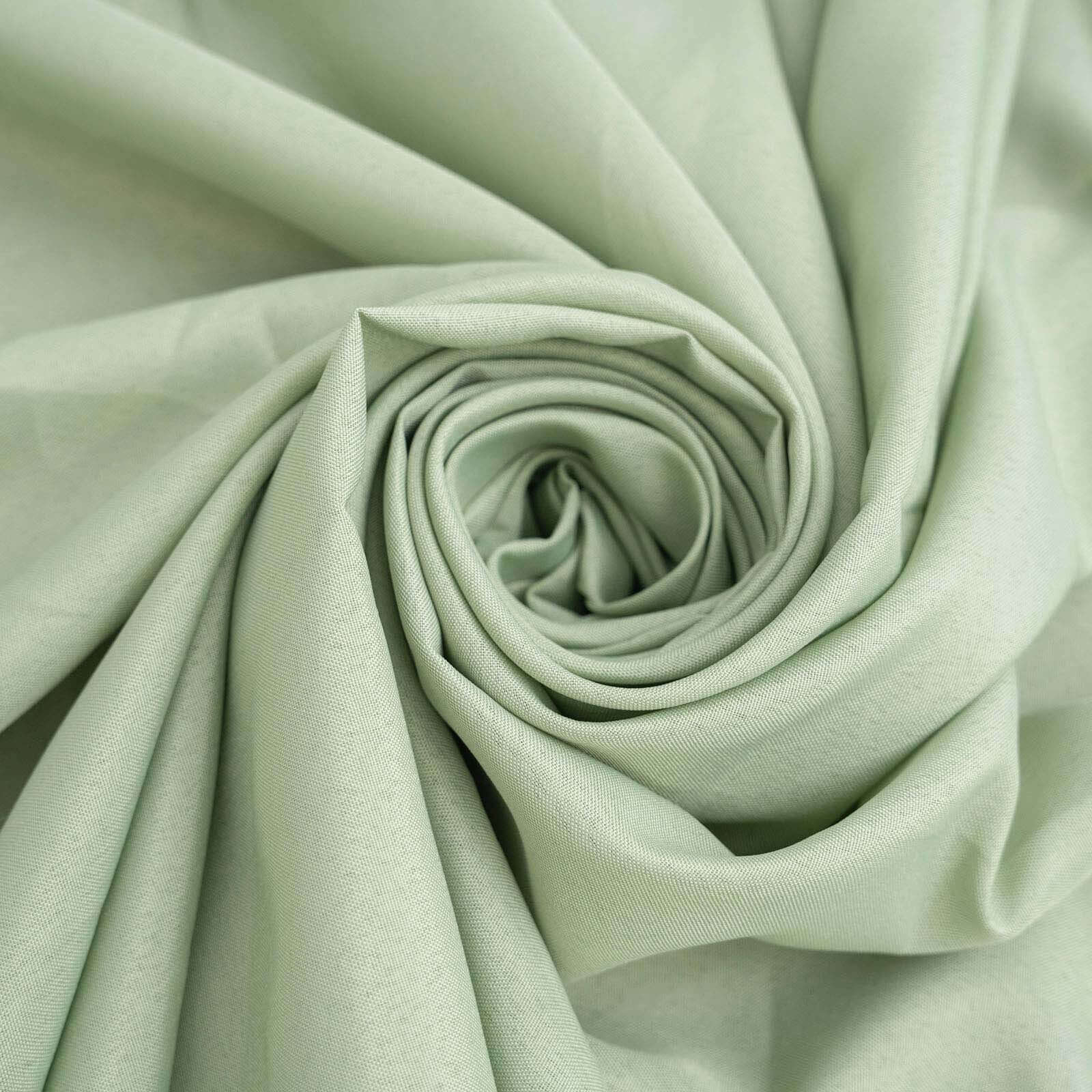 Polyester Rectangle Tablecloth 90"x156" Sage Green with Seamless Finish - Image 8