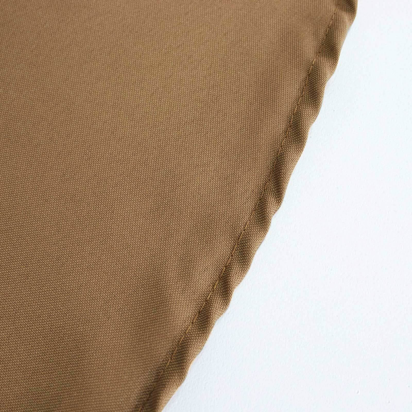 Polyester Rectangle Tablecloth 90"x156" Taupe with Seamless Finish - Image 14